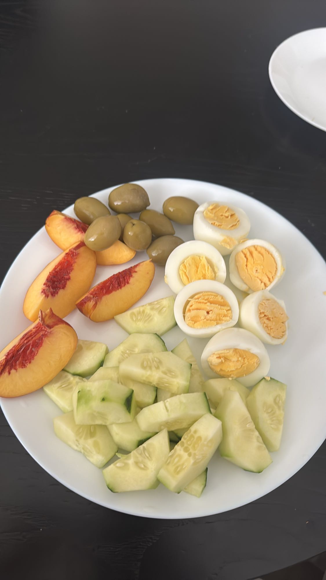 Ägg med persika