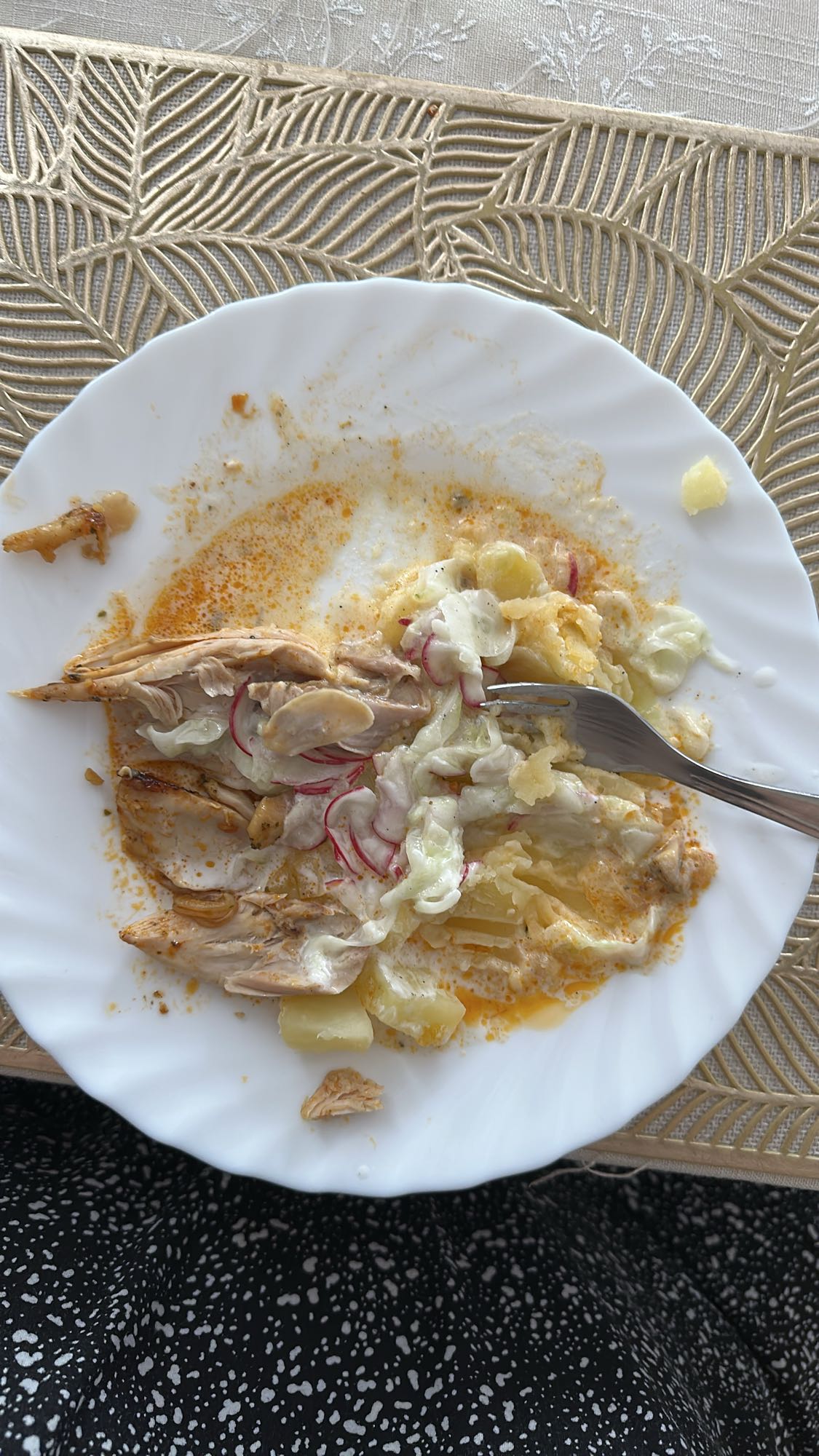 Kurczak z sałatką