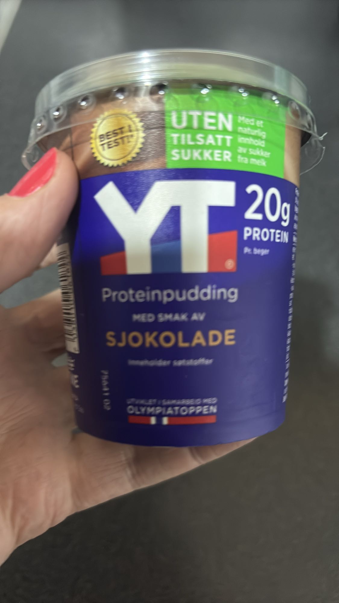 Sjokolade proteinpudding