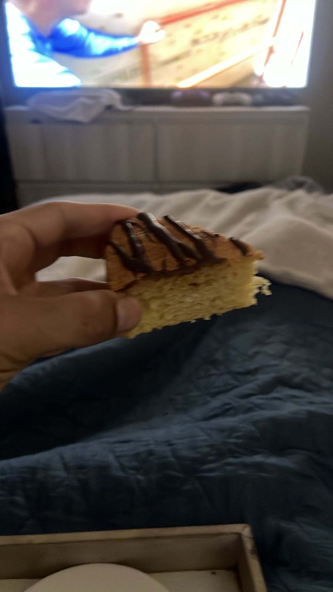 bizcocho con chocolate