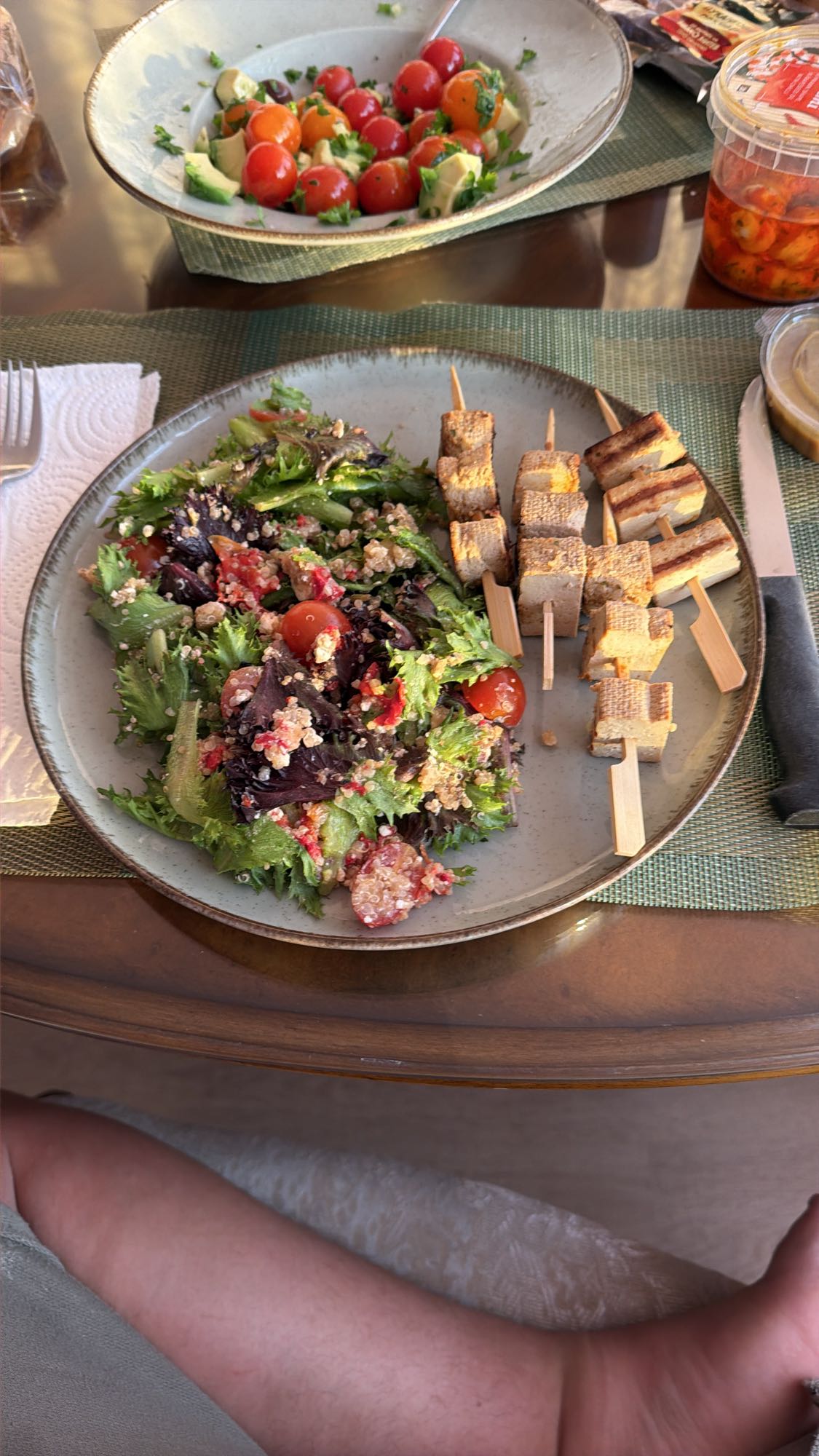 Chicken Salad Skewers