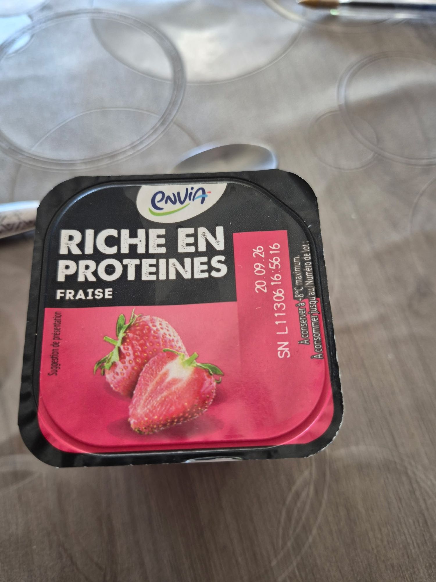 Dessert protéiné fraise