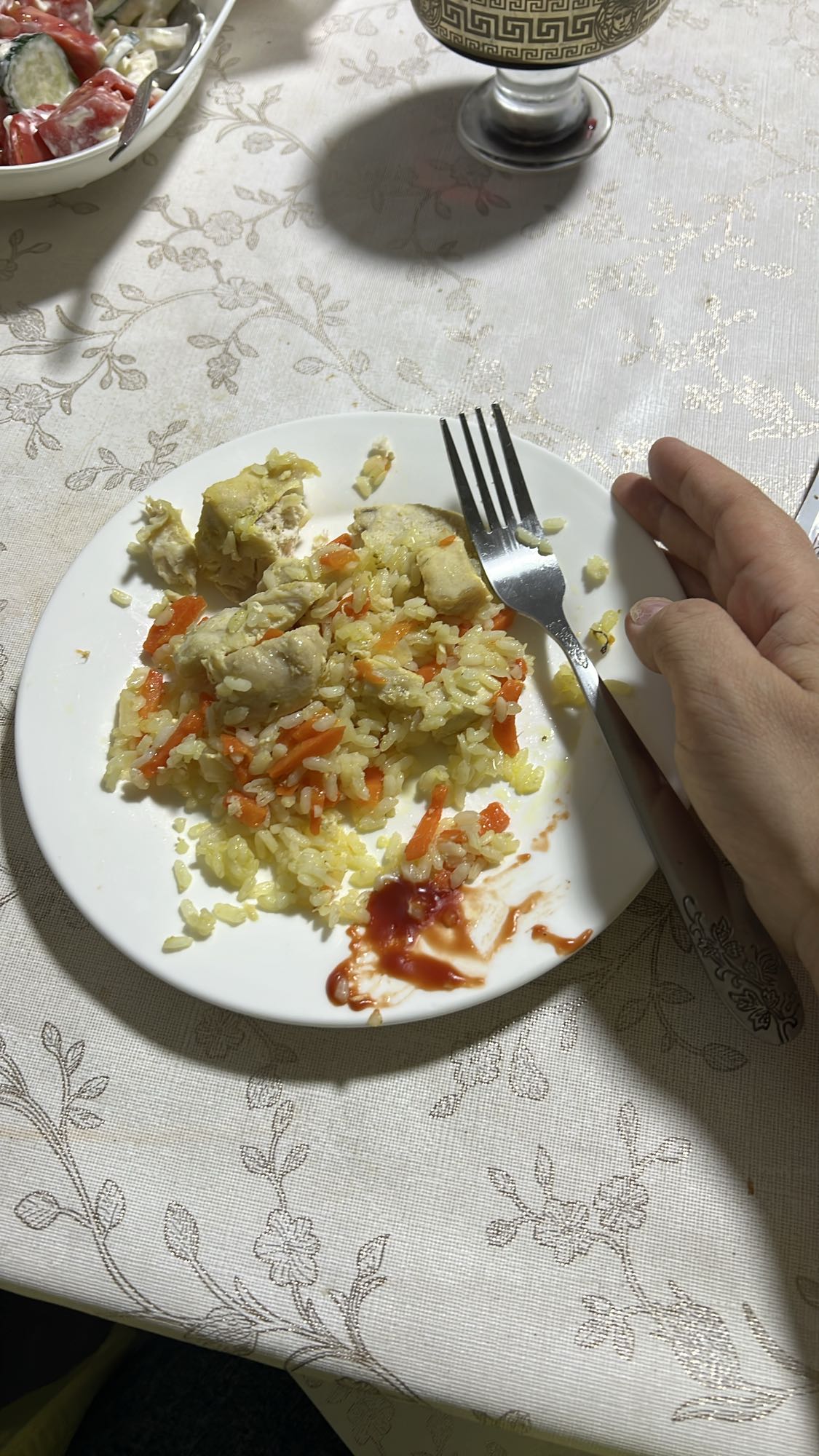 Рис с курицей