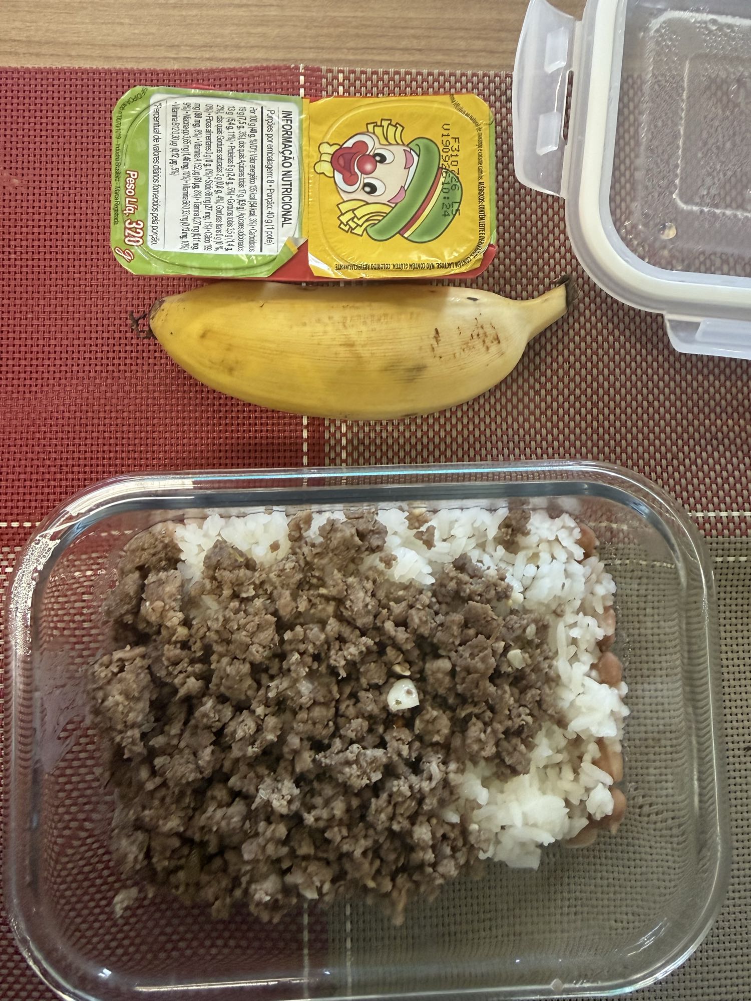 arroz feijao carne banana