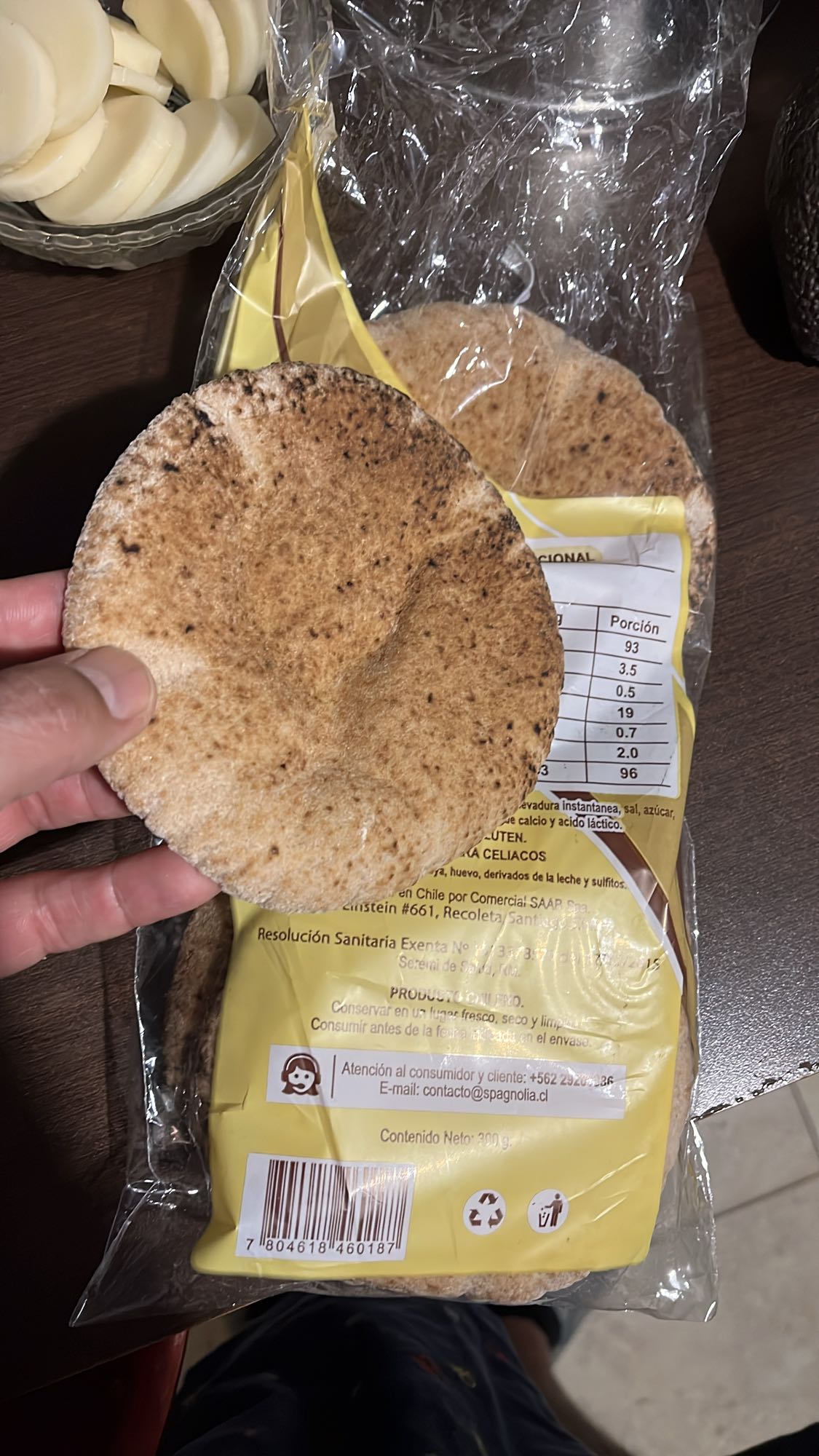 Pan pita integral