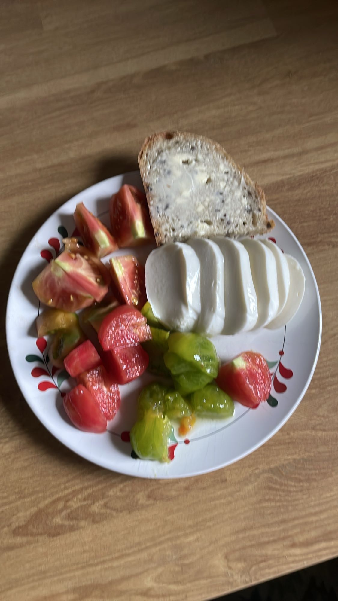 Mozzarella z warzywami