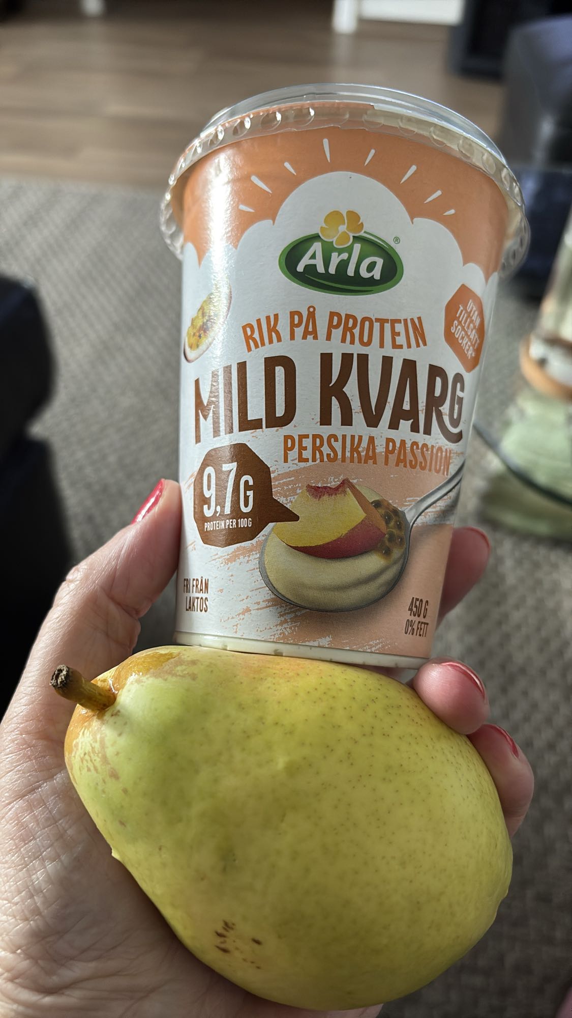 Mild kvarg med pære