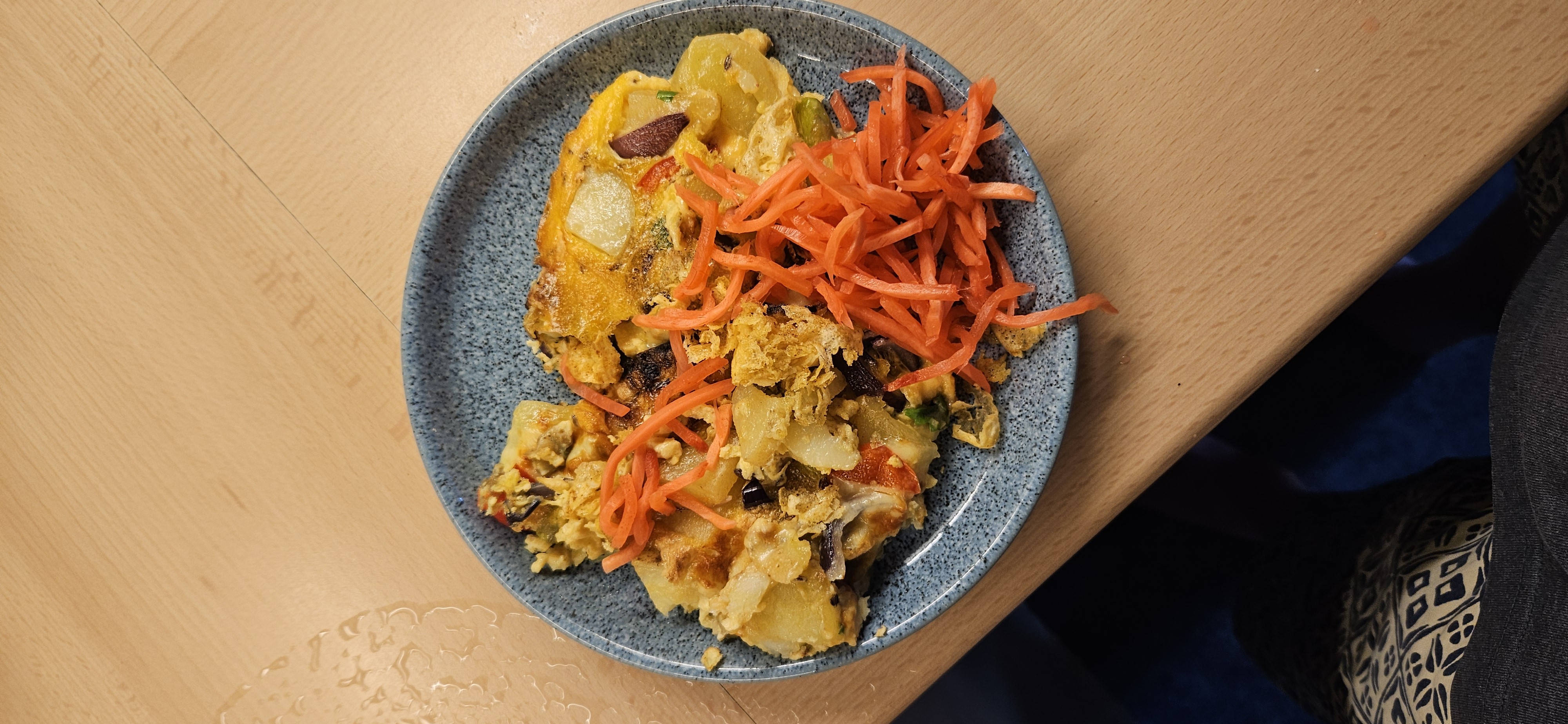 Vegetable Egg Bake with Asparagus and Pickled Ginger