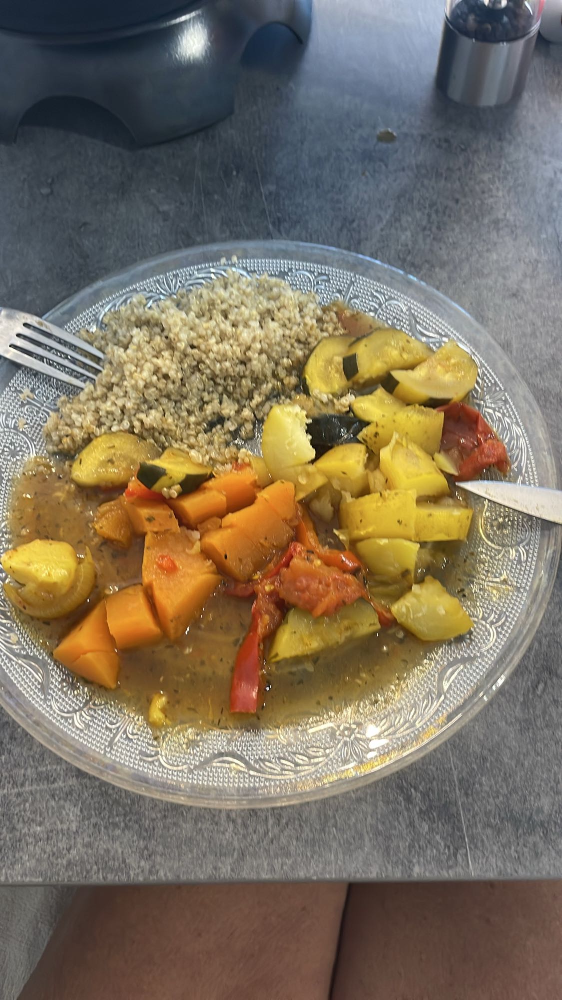 Quinoa et légumes mijotés