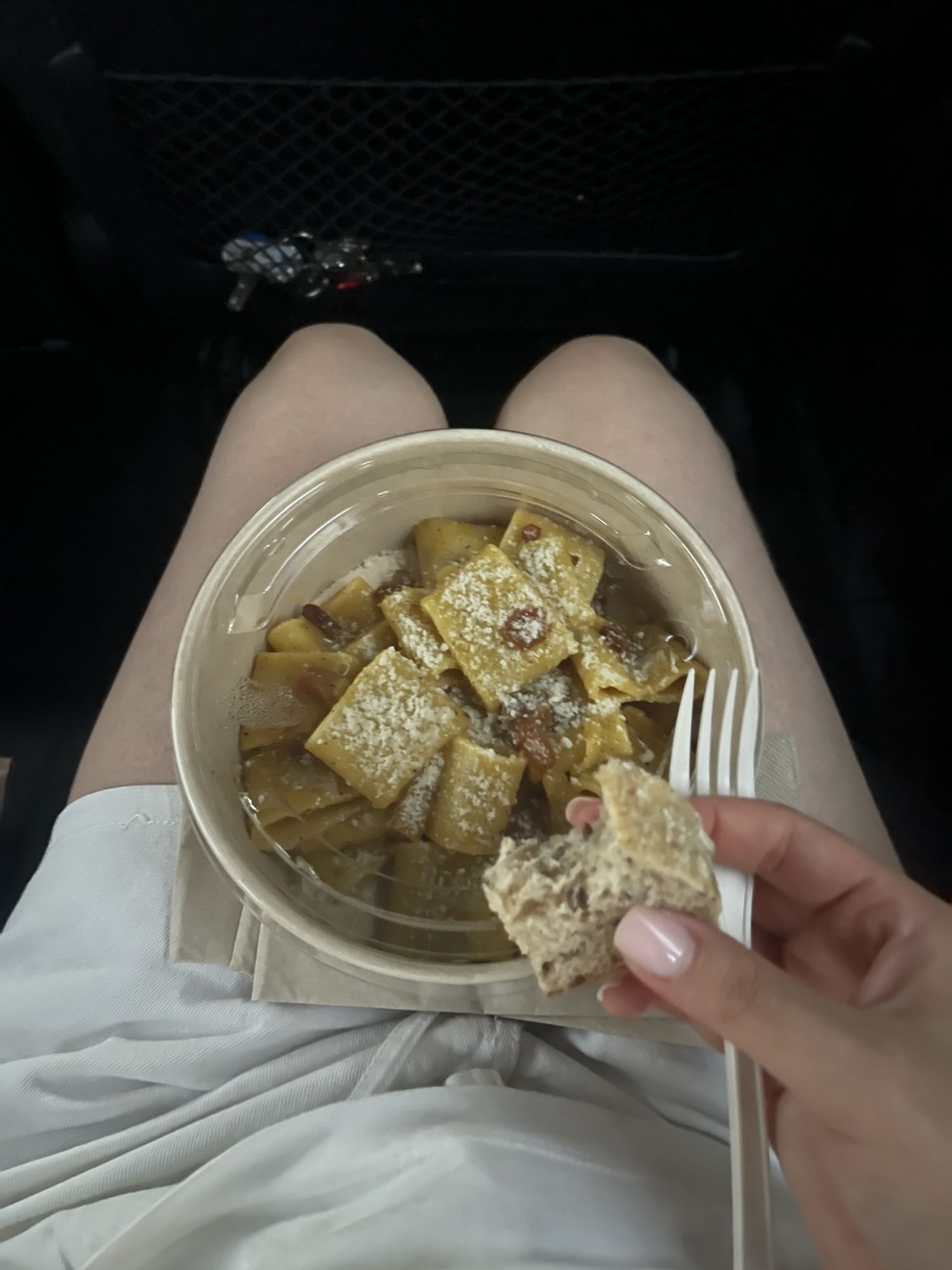 паста с беконом и сыром