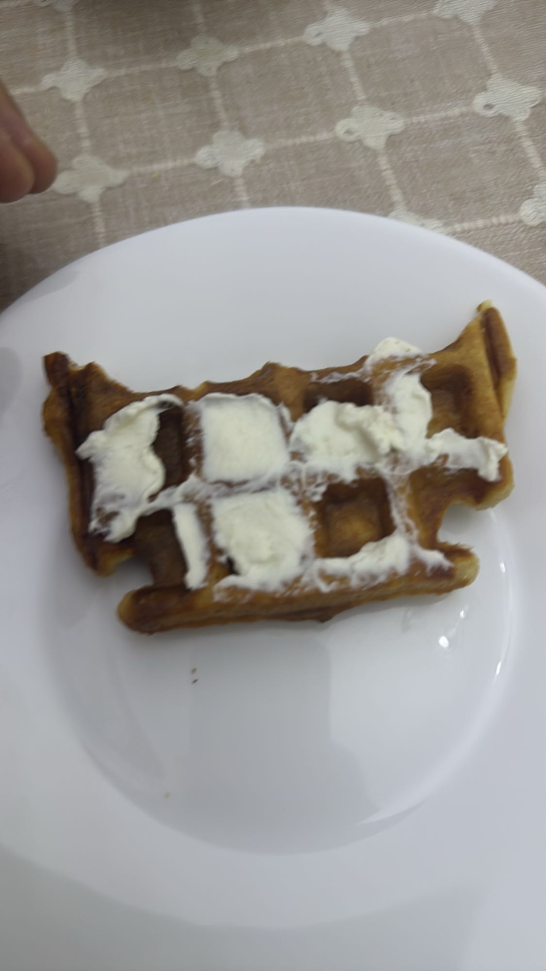 Вафля с крем чизом