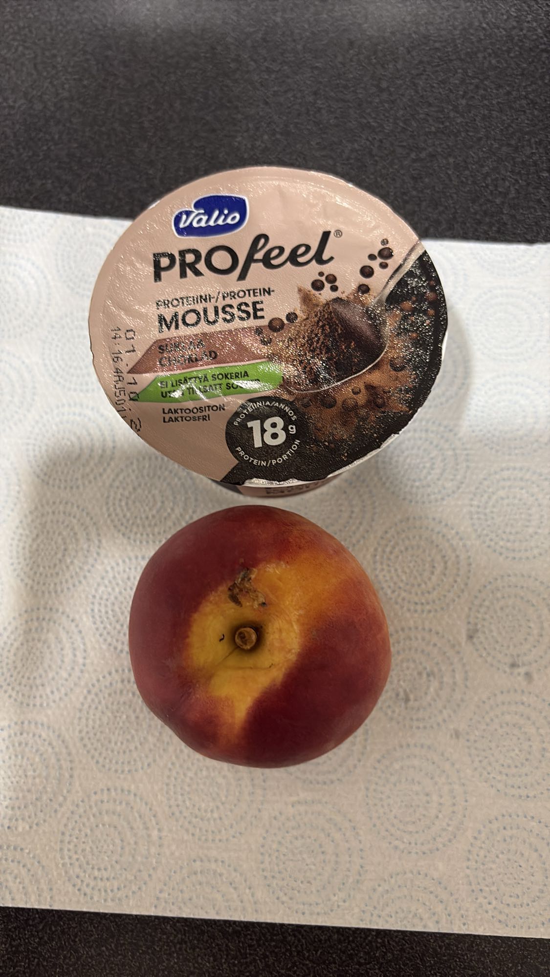 Proteinpudding med nektarin