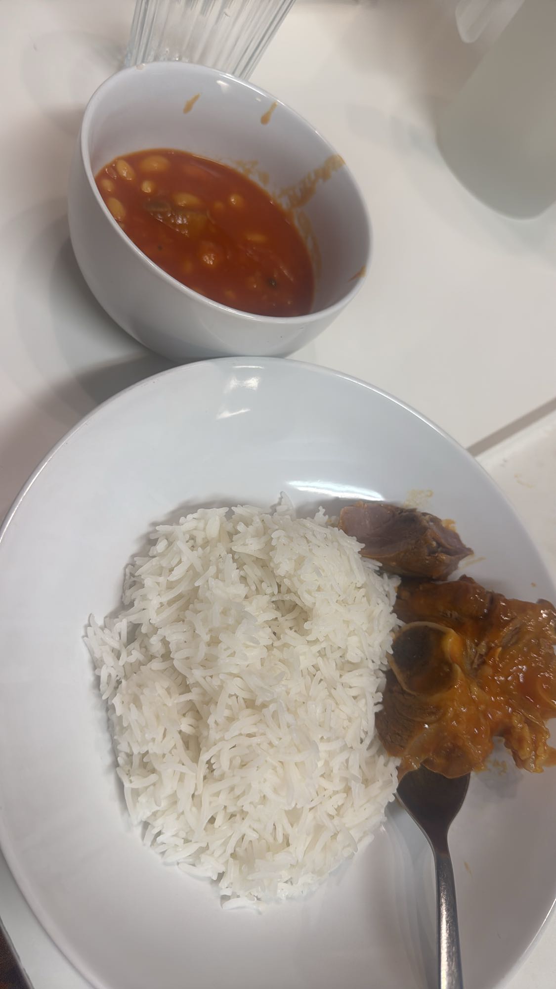 Ris med kött och bönor