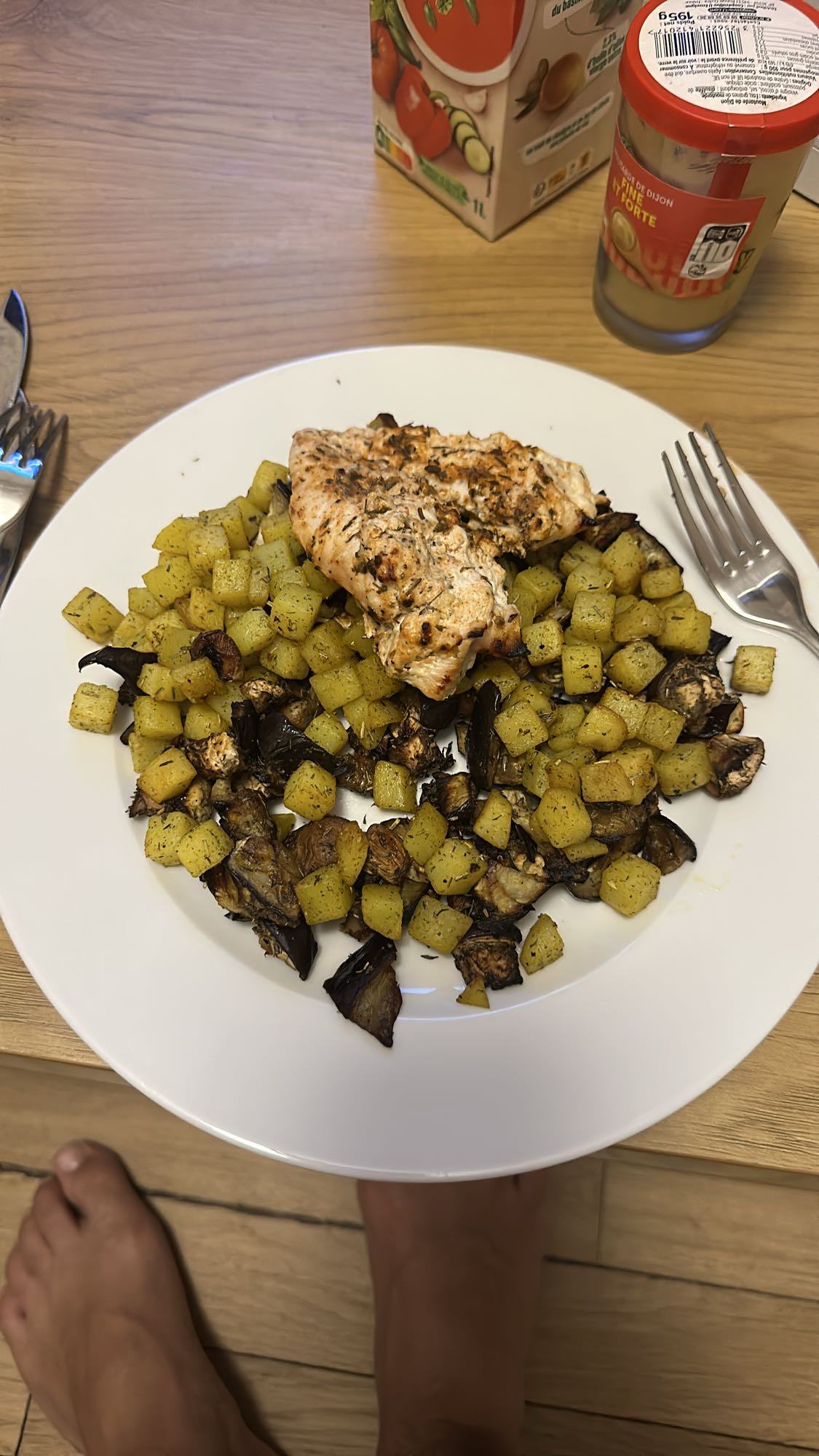Poulet légumes rôtis