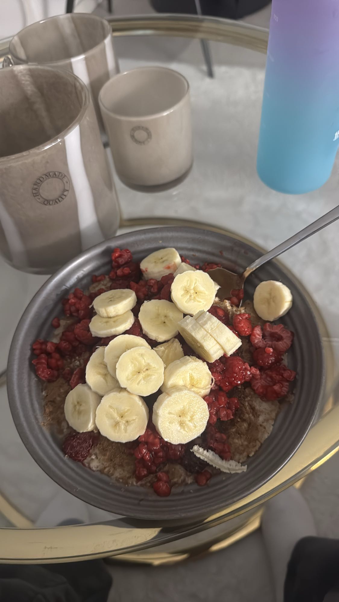 Banan med hallon