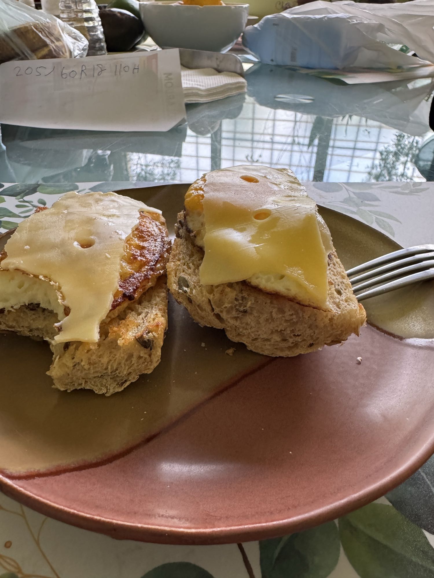 tostadas con huevo y queso