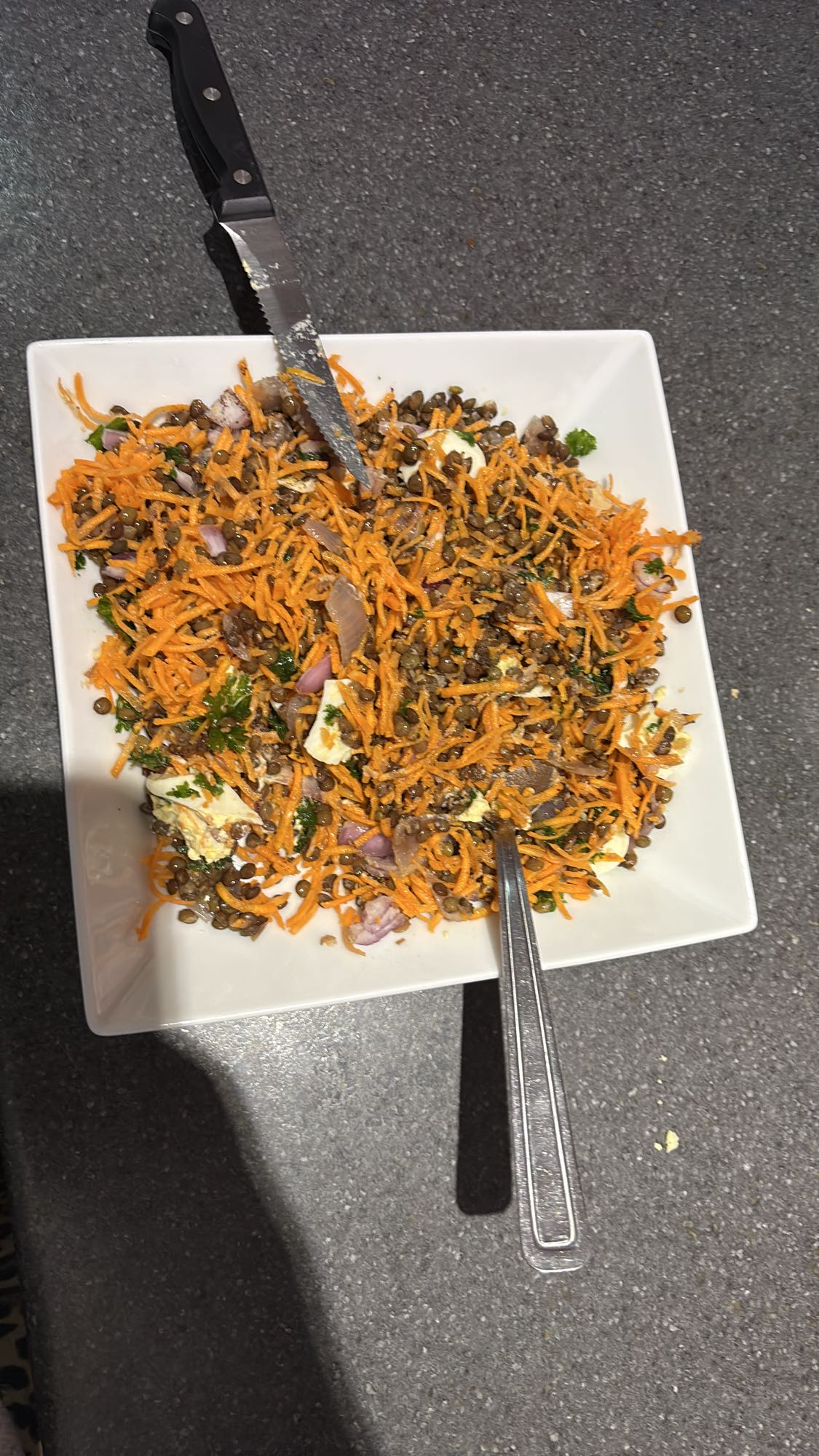 Salade de lentilles à la fêta