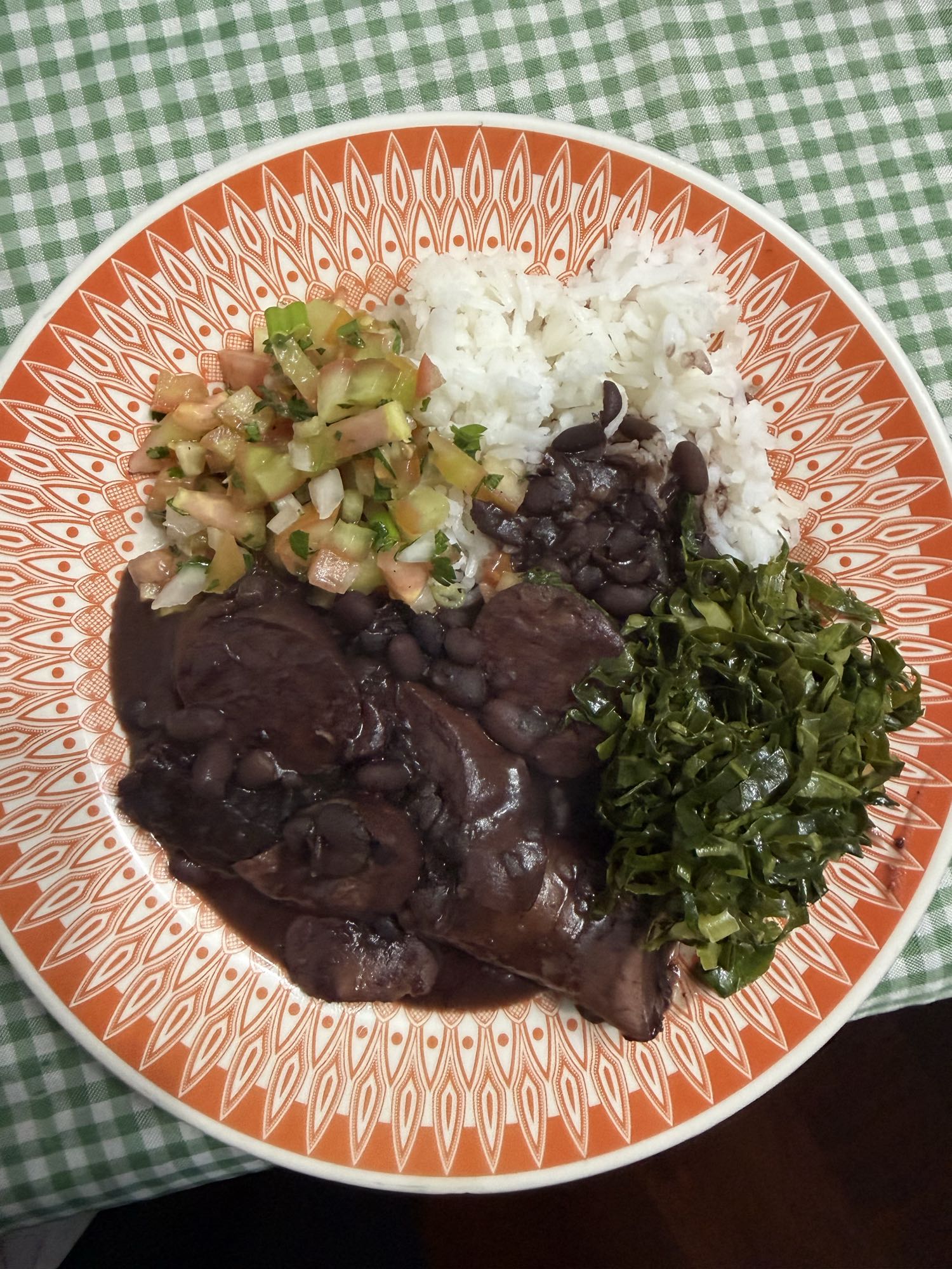 arroz feijao e carne