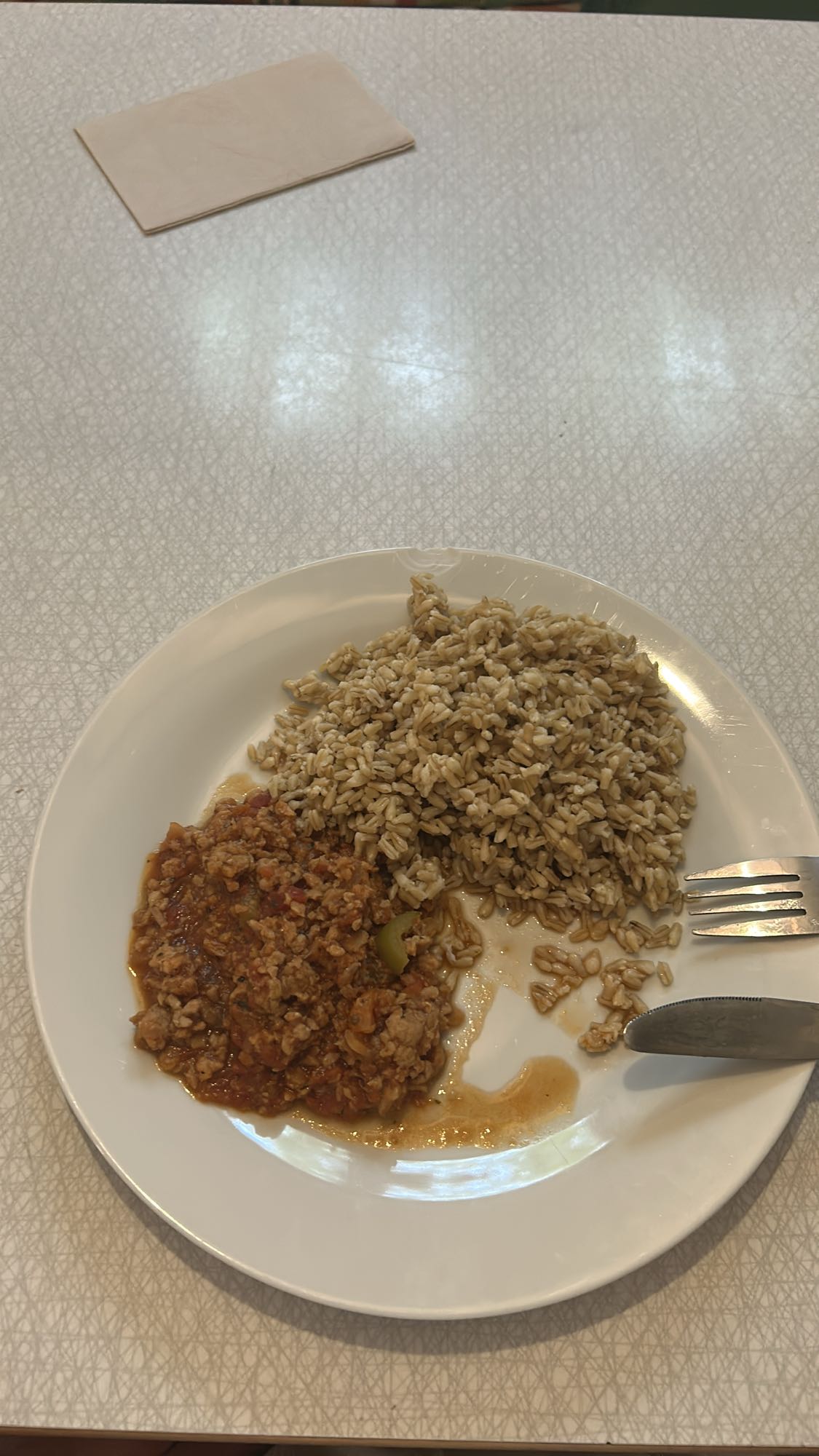 Korn med köttfärssås