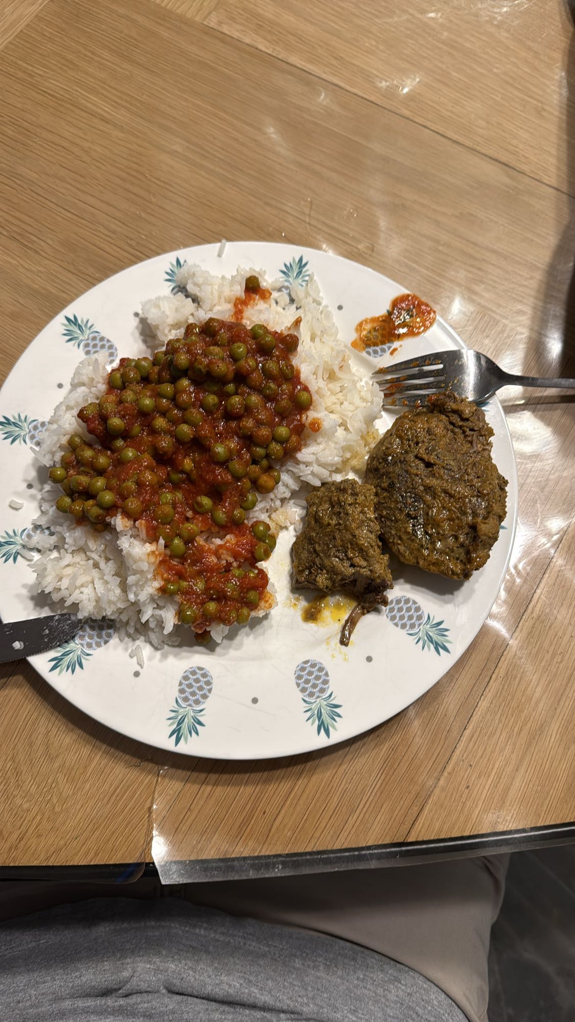 Rice Peas and Beef