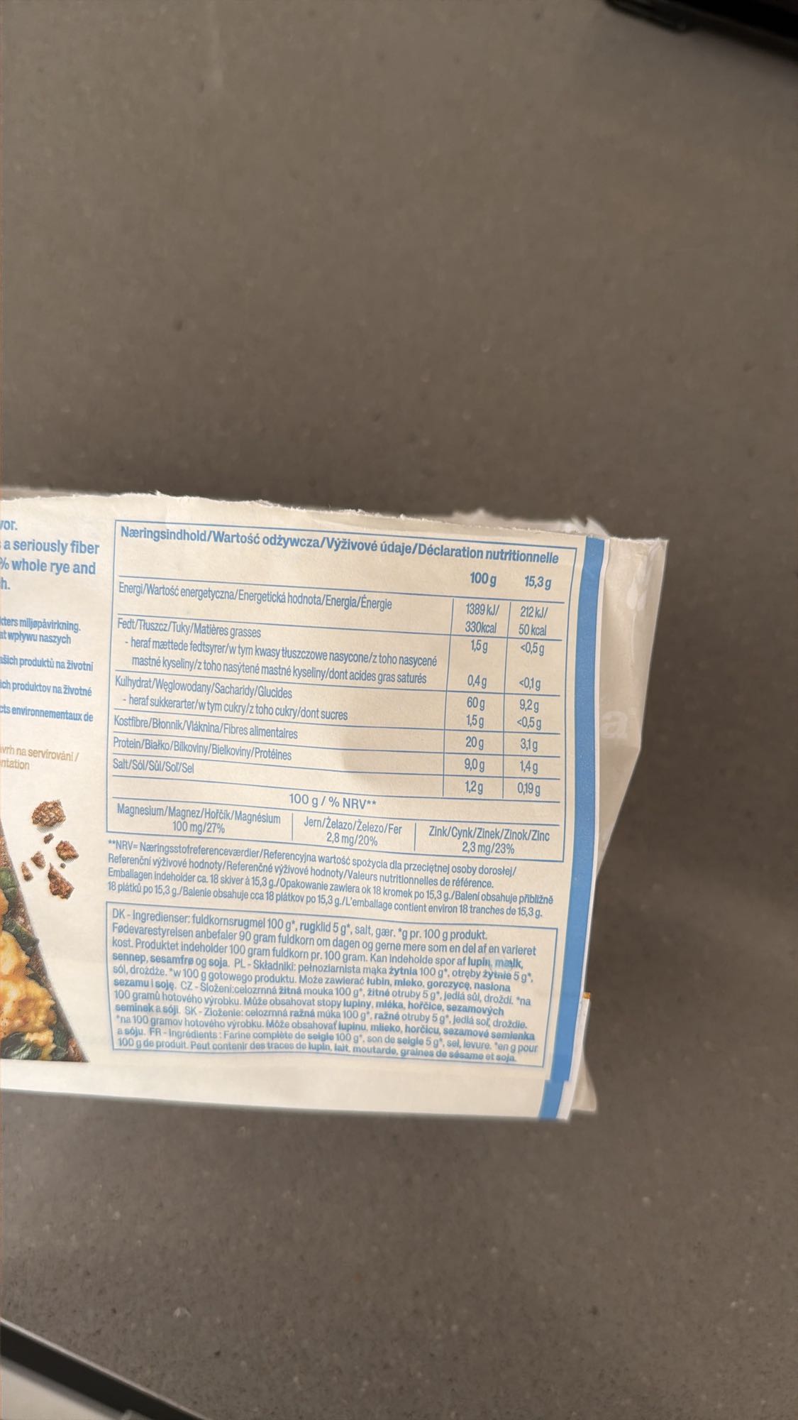 Pieczywo chrupkie żytnie