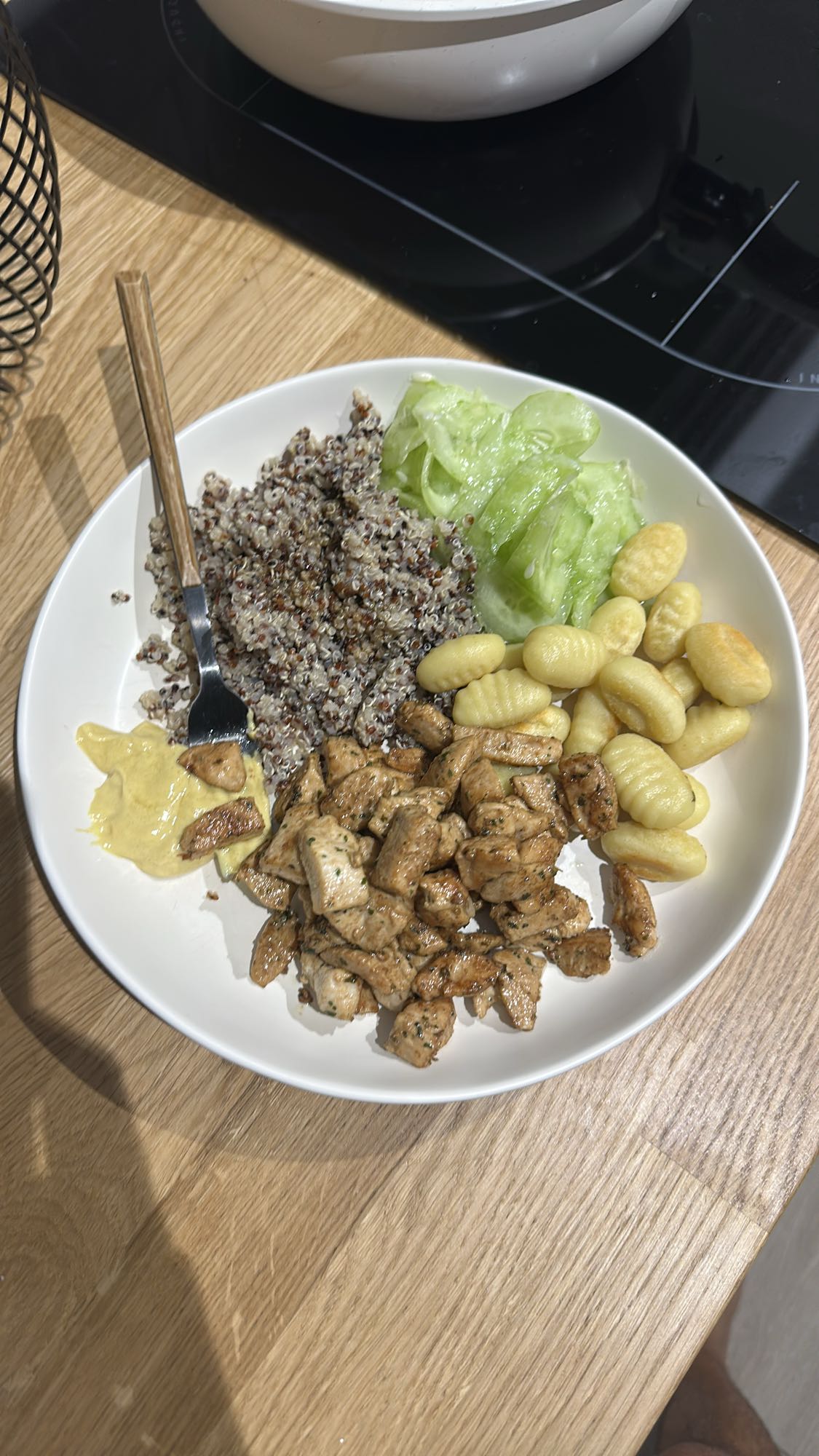 Poulet quinoa gnocchis