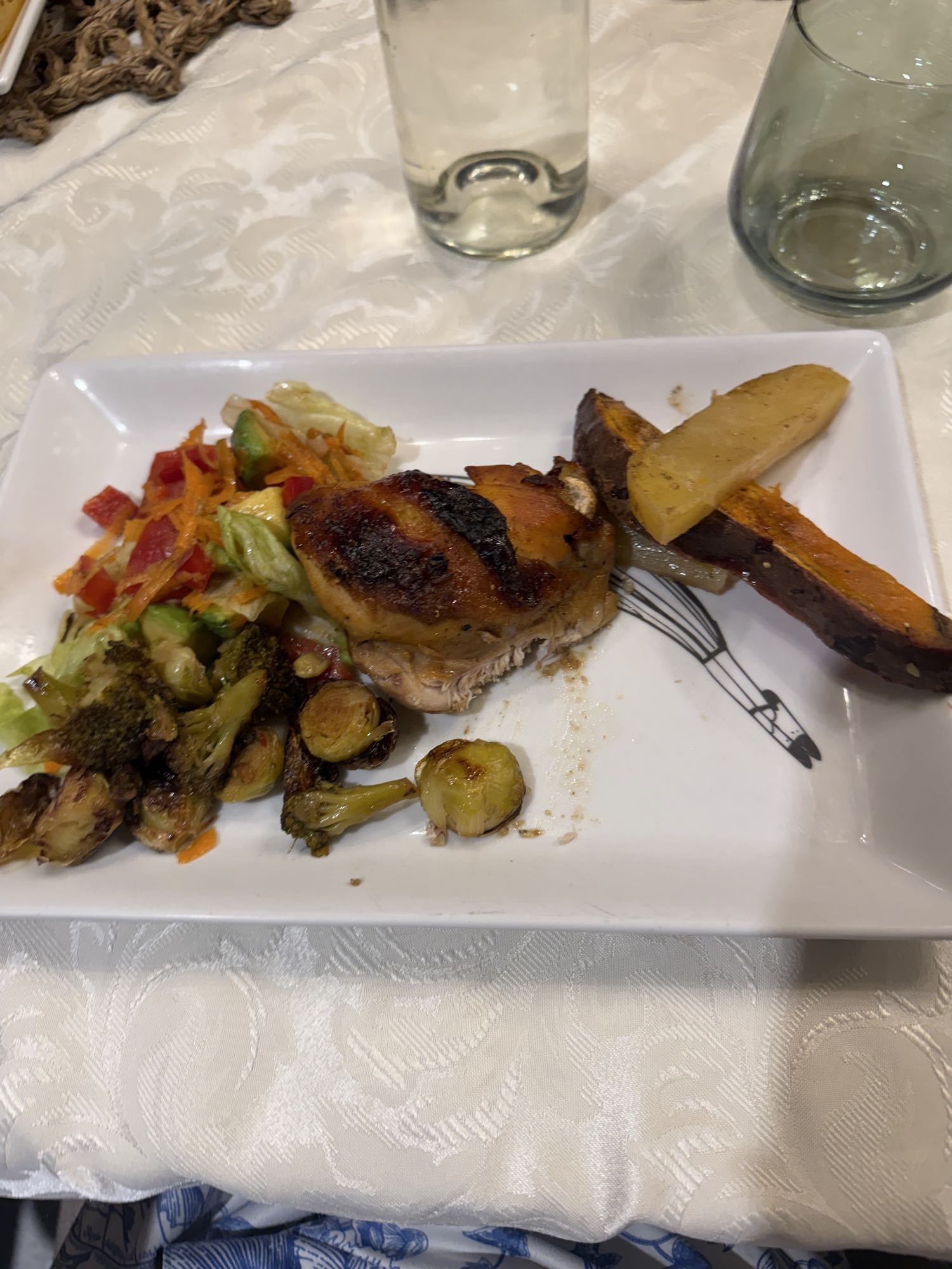 Pollo con verduras