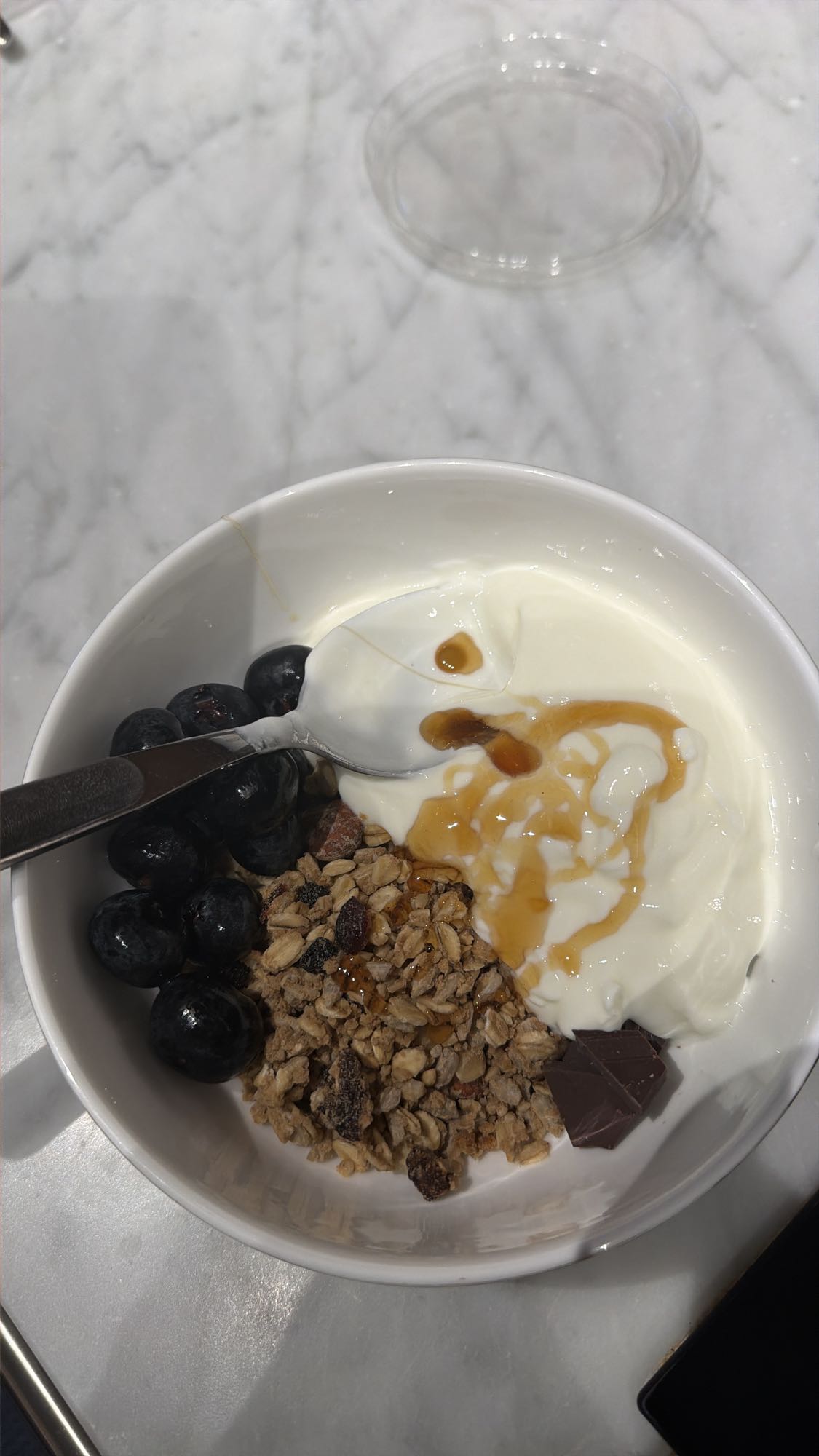 Yogurt con mirtilli