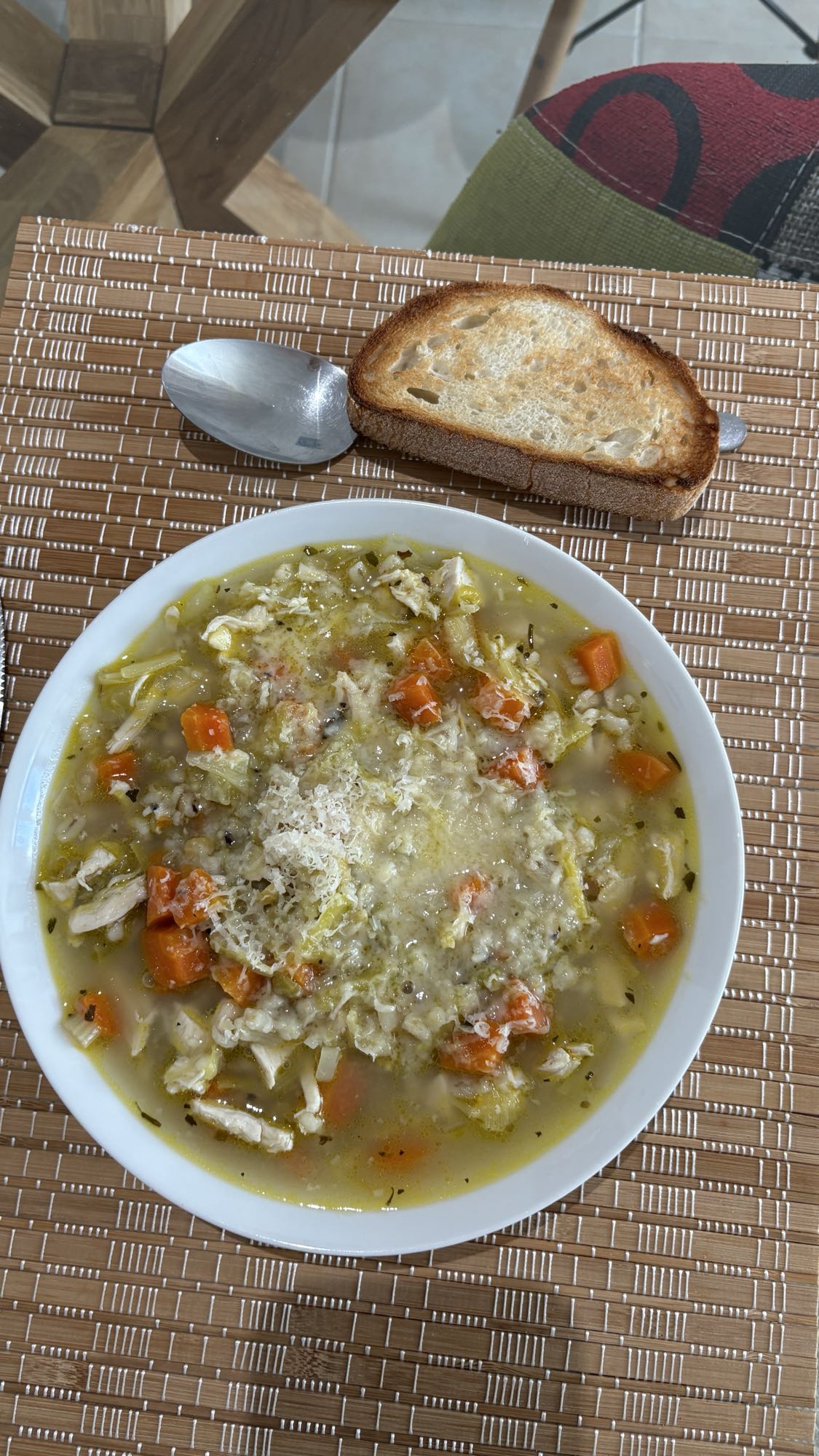 Chicken Soup with Bread