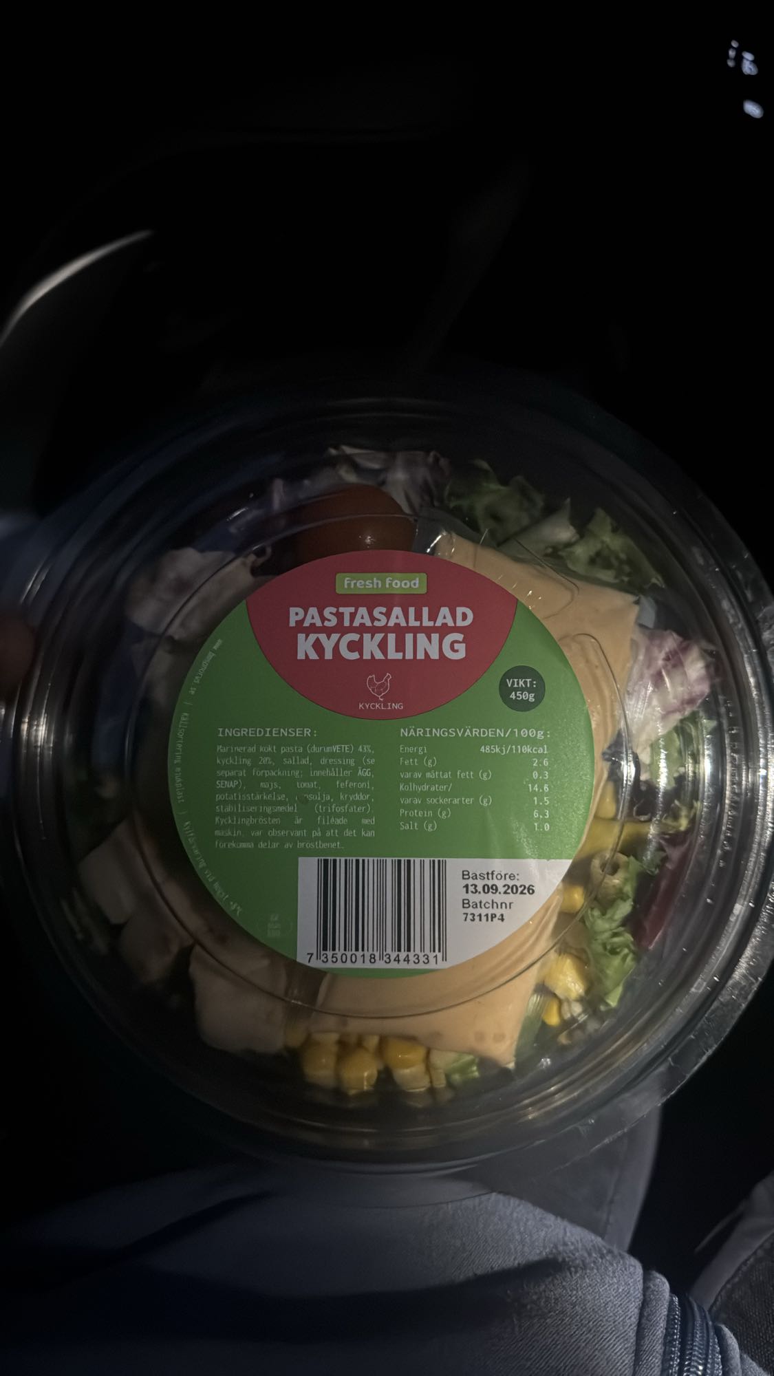 Pastasallad kyckling