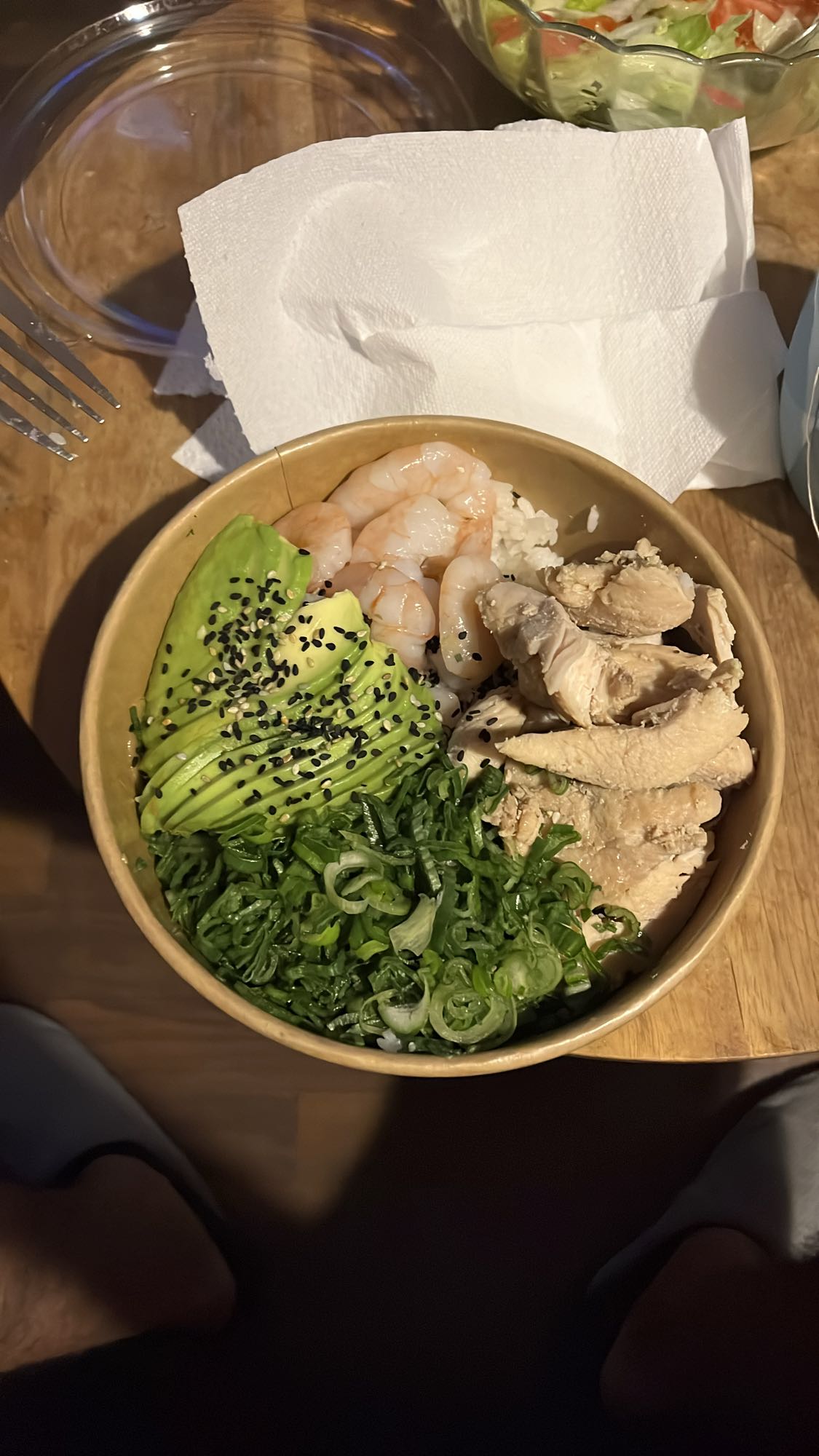bowl de arroz con pollo