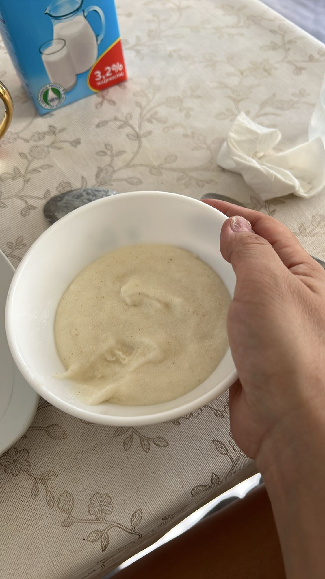 Манная каша на молоке