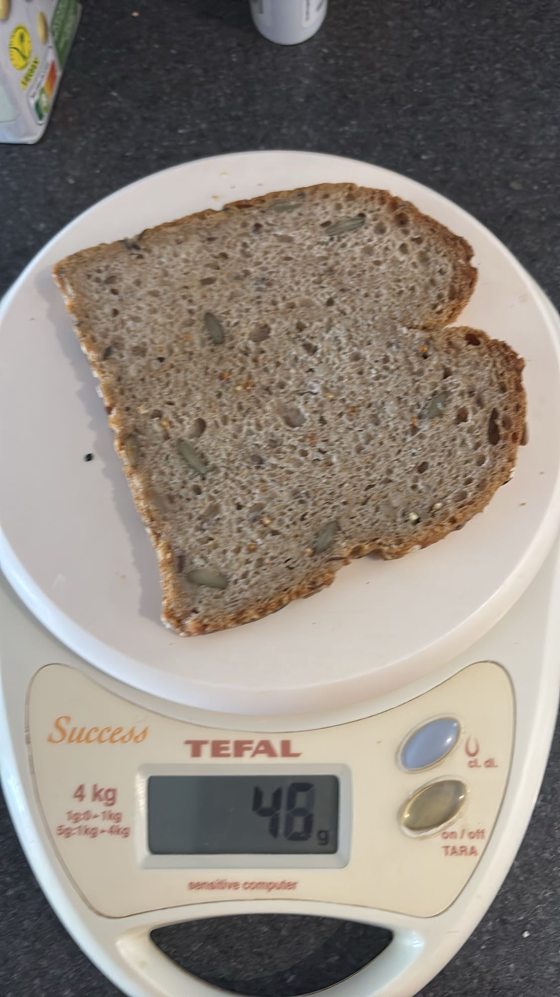 Tranche de pain aux graines
