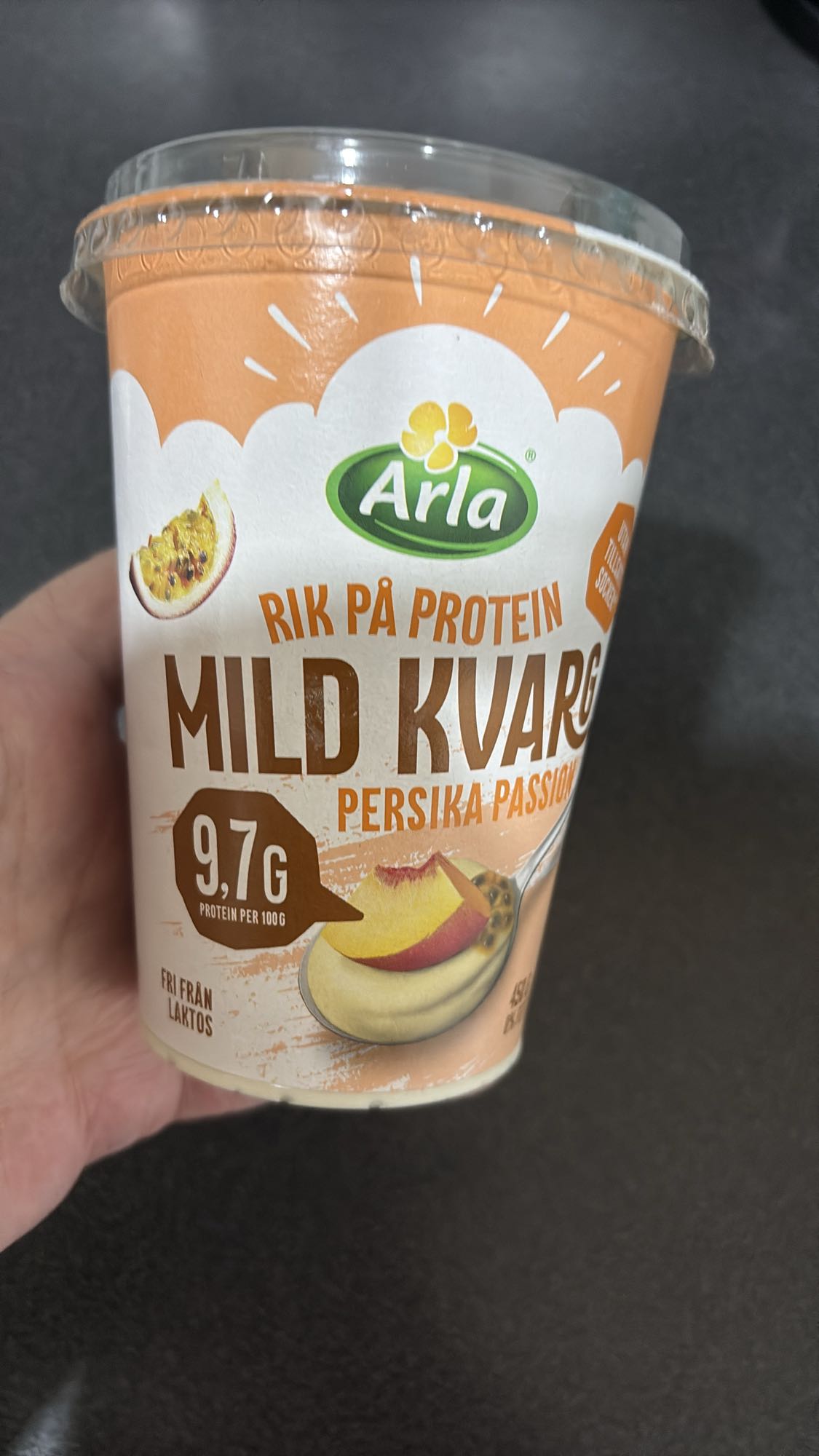 Mild kvarg persika
