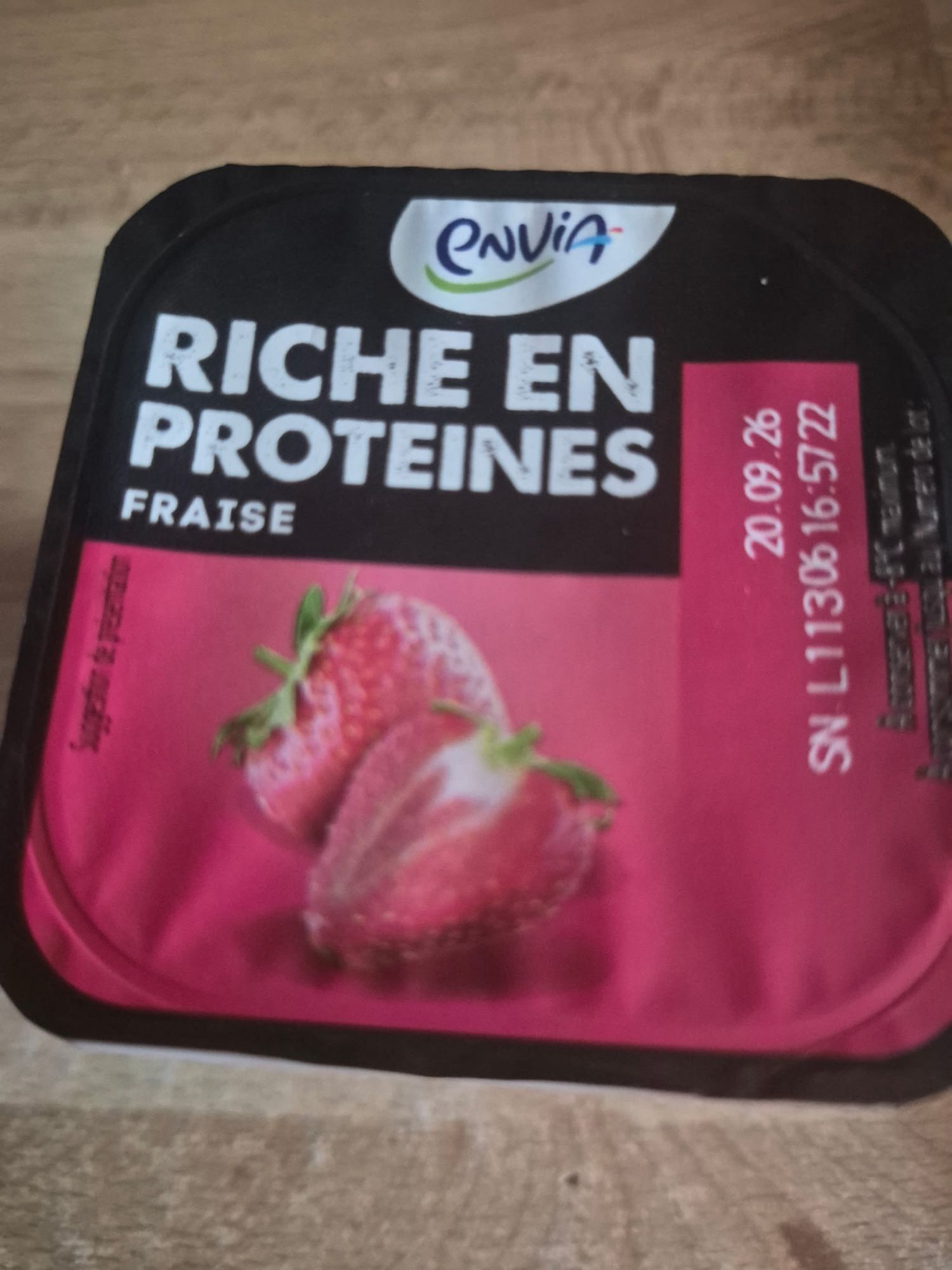 Dessert protéiné fraise