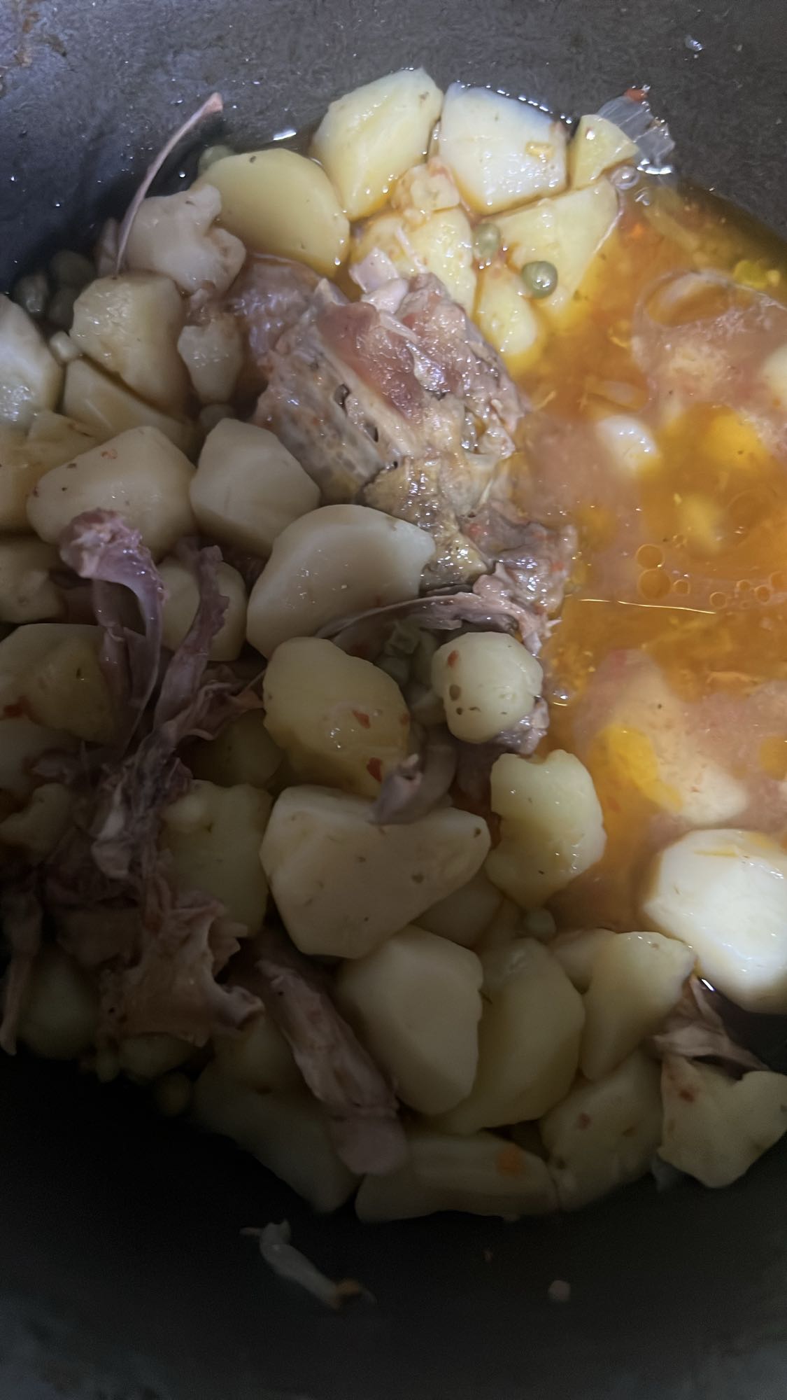 Тушеная картошка с мясом