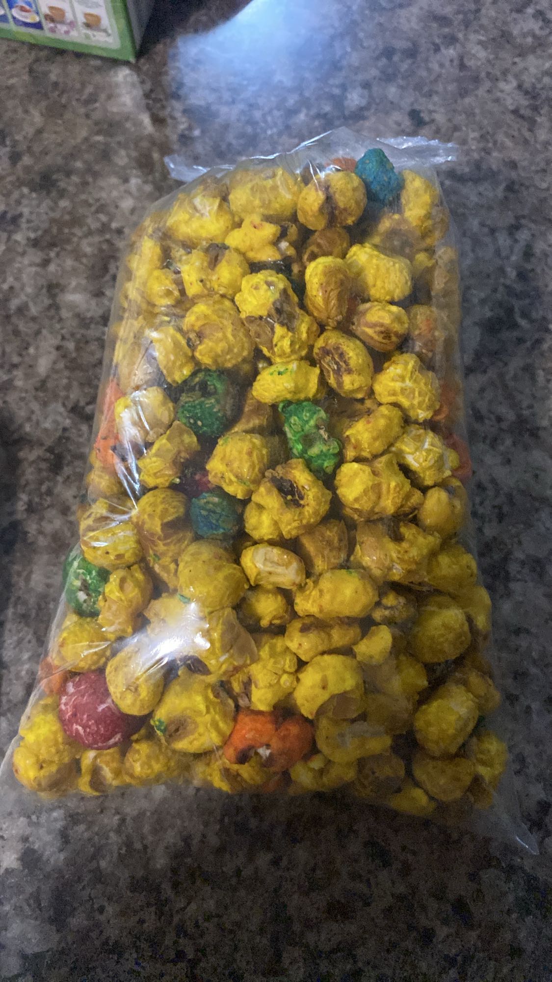 Colored Caramel Popcorn