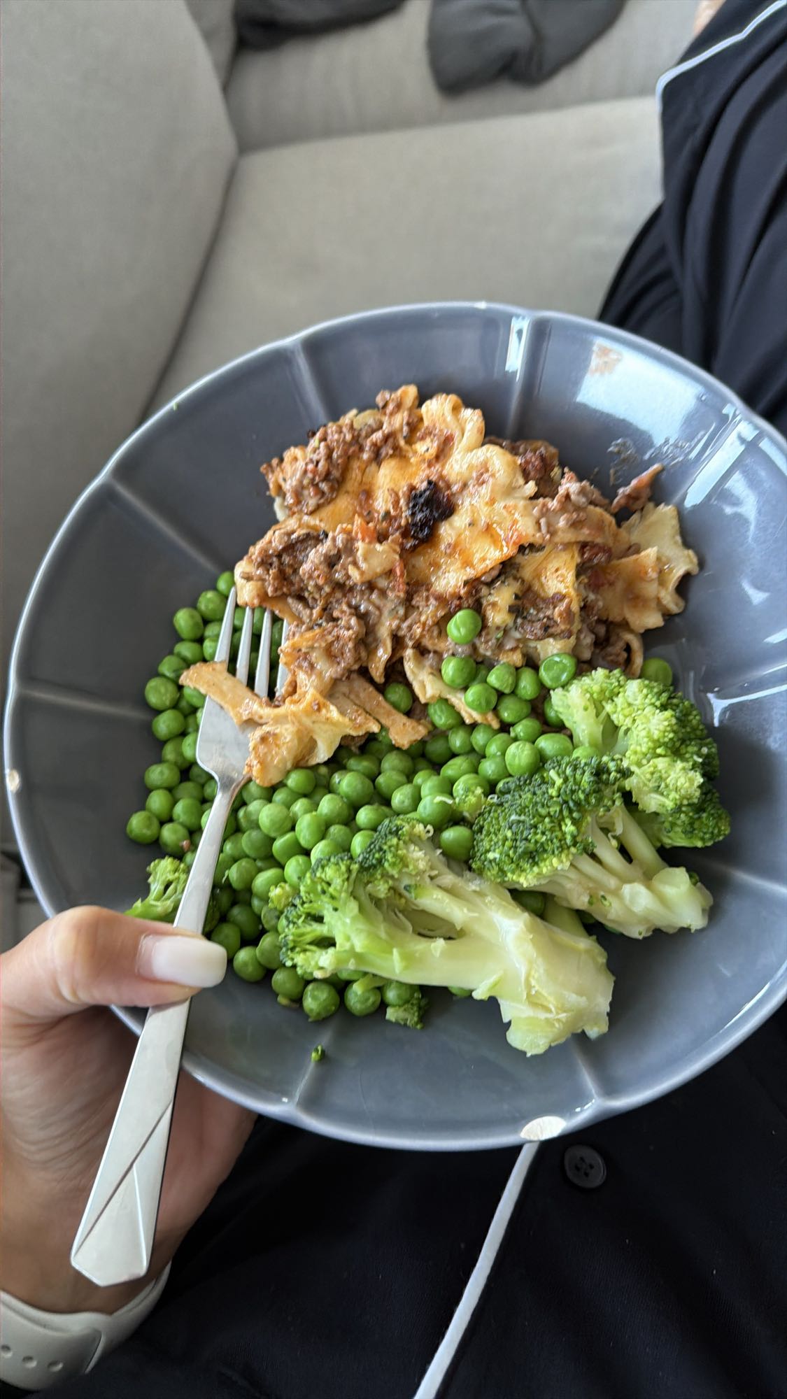 Lasagne med ärtor