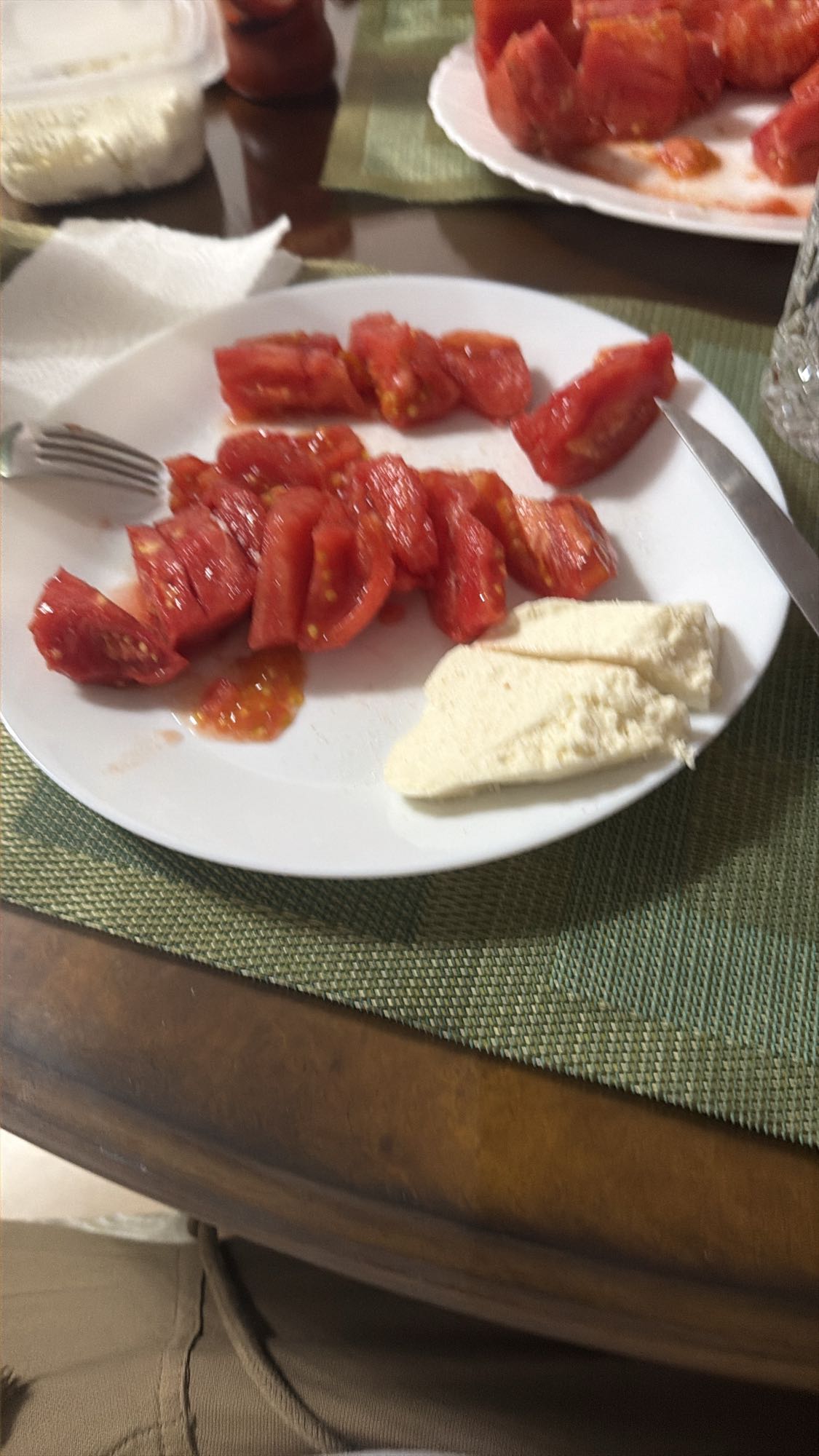 Tomato and White Cheese
