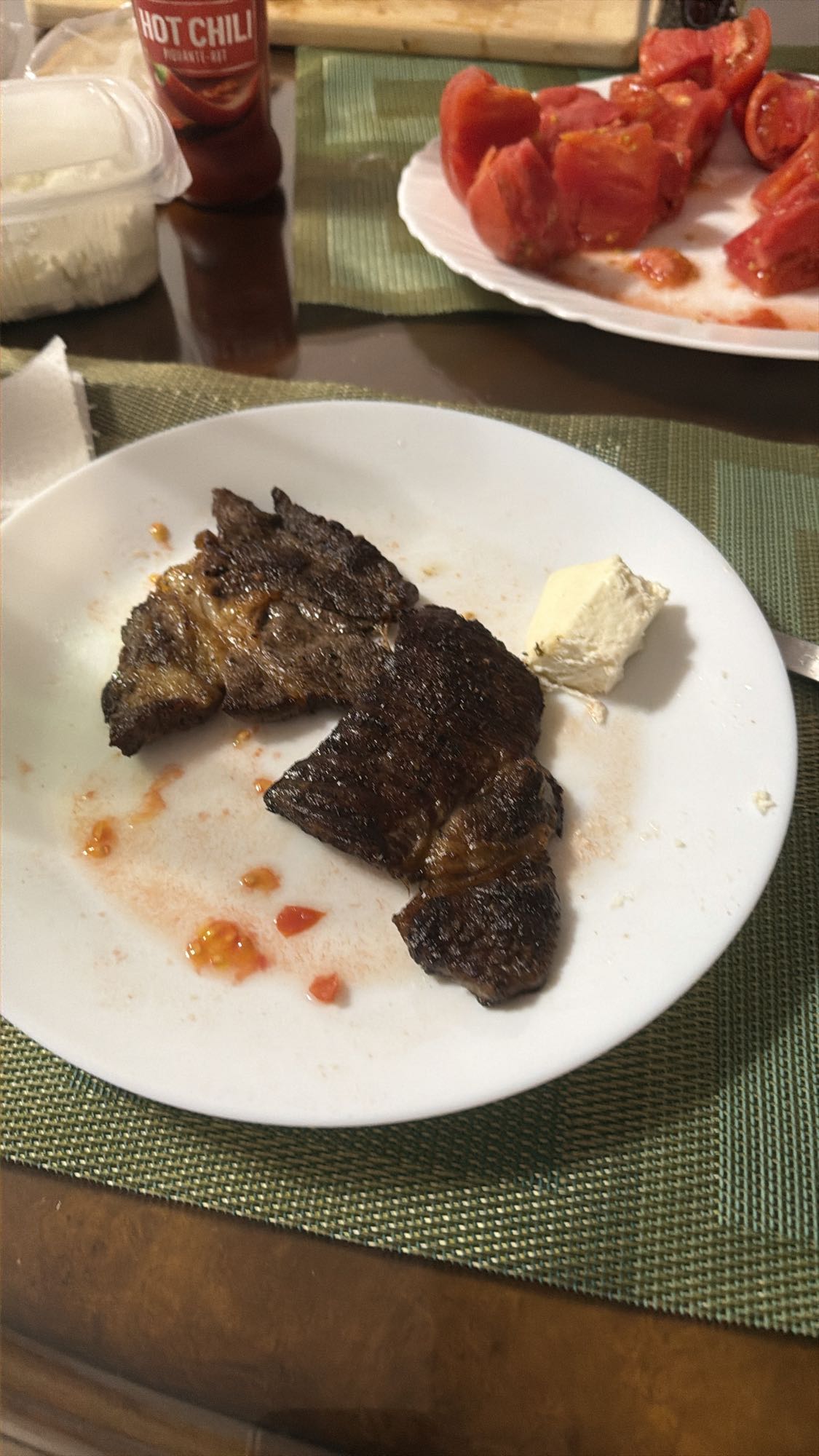 Grilled Meat with Cheese