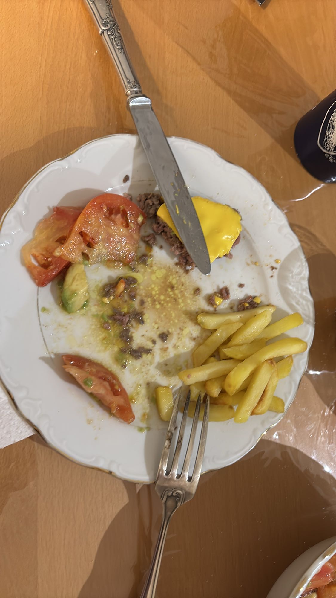 Burger frites salade