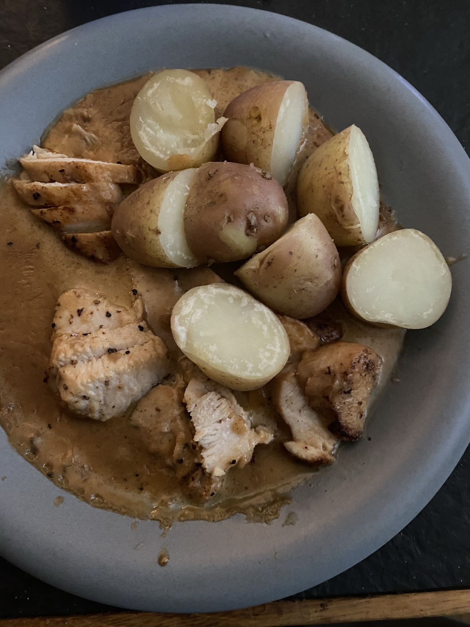 Kyckling med potatis