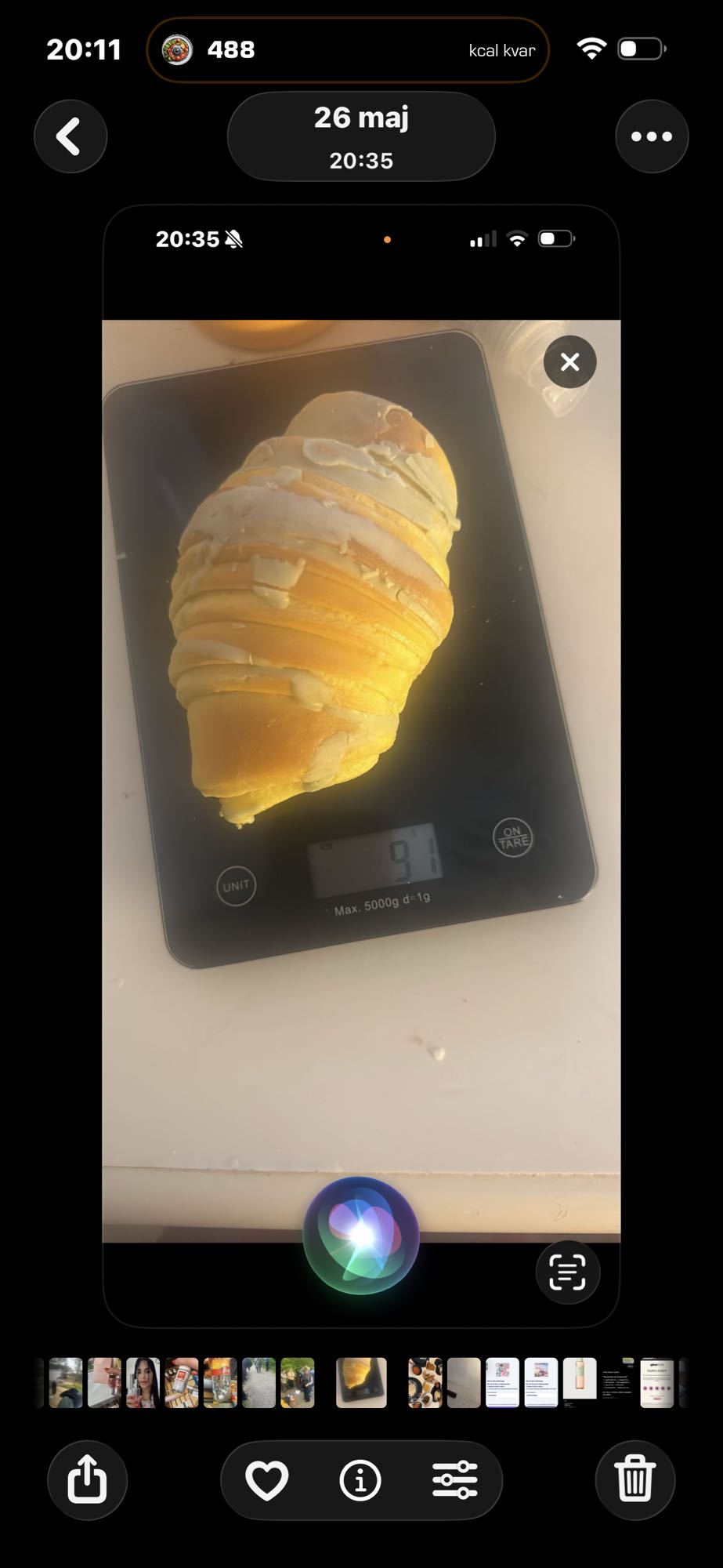 glaserad croissant