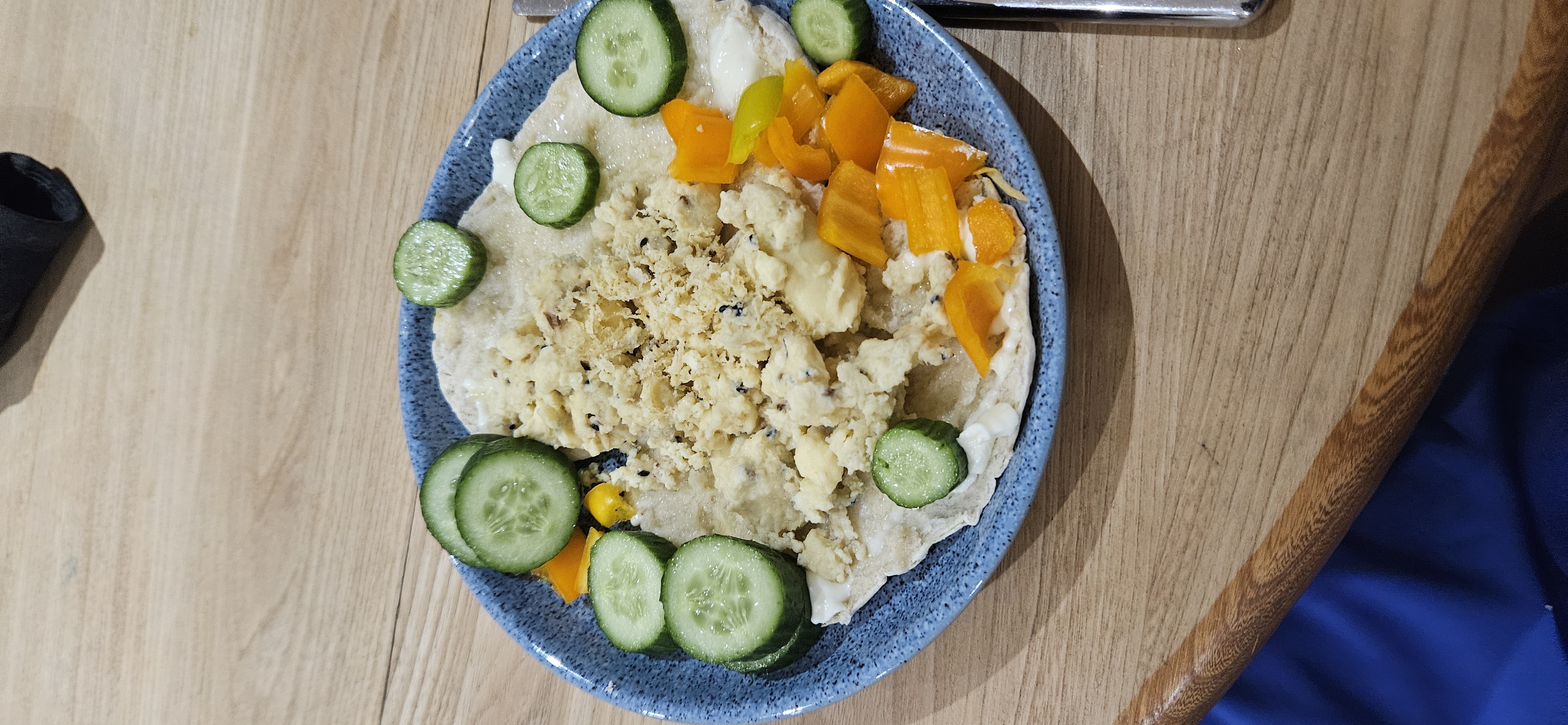 Flatbread Scrambled Egg Plate