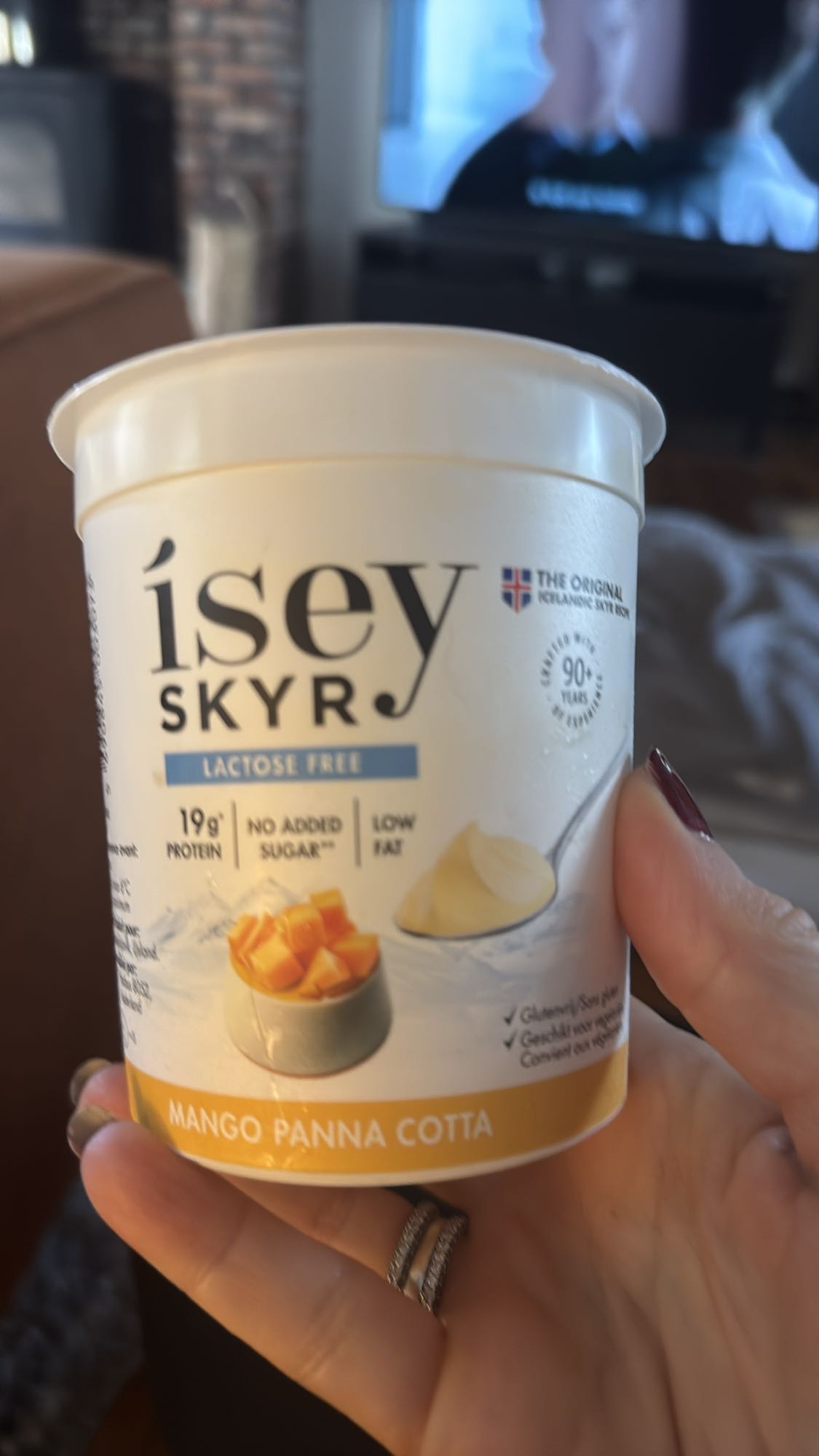 Ísey skyr mango panna cotta