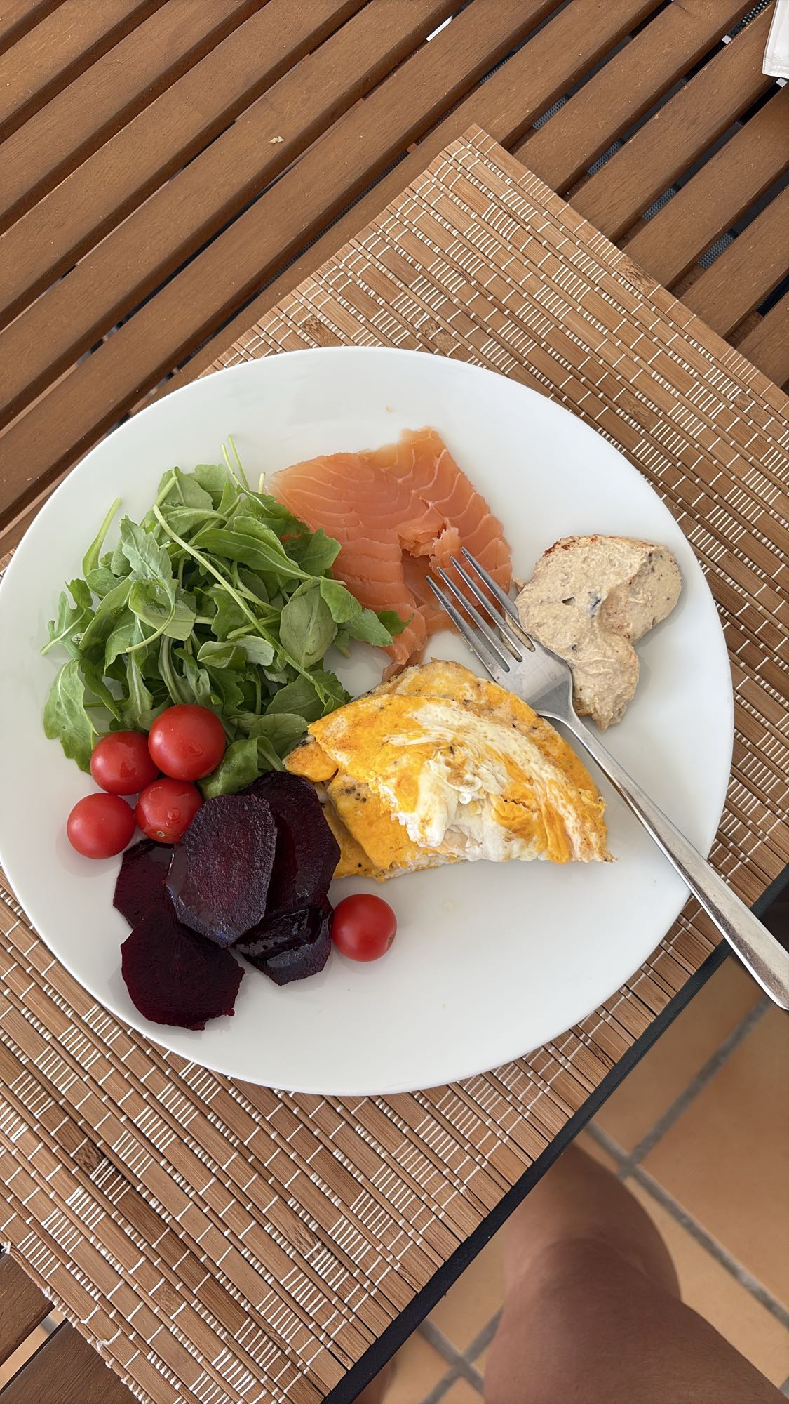 Salmon Egg Salad Plate