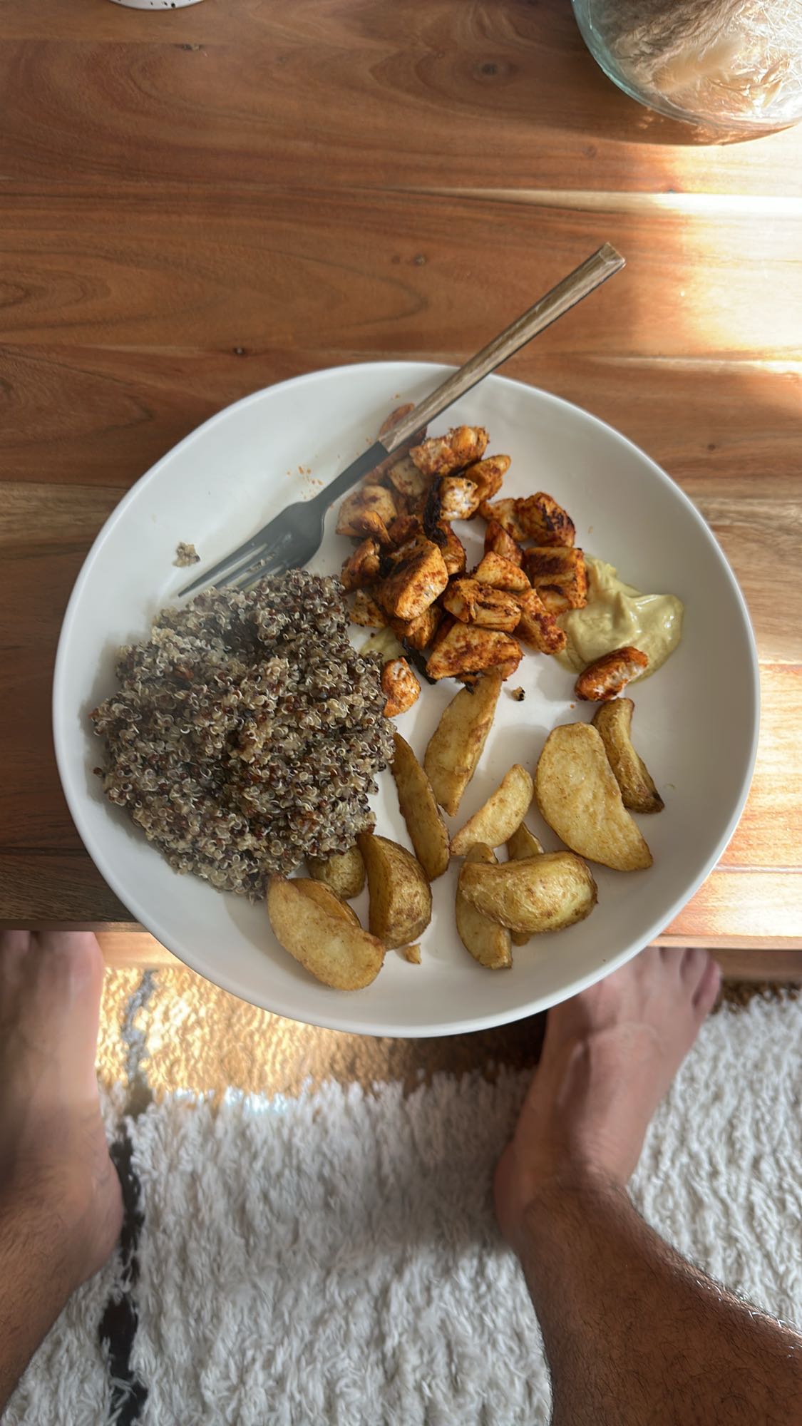Poulet quinoa pommes