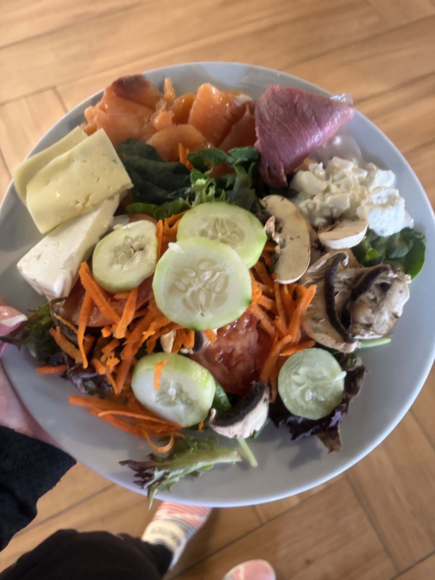 ensalada con salmón
