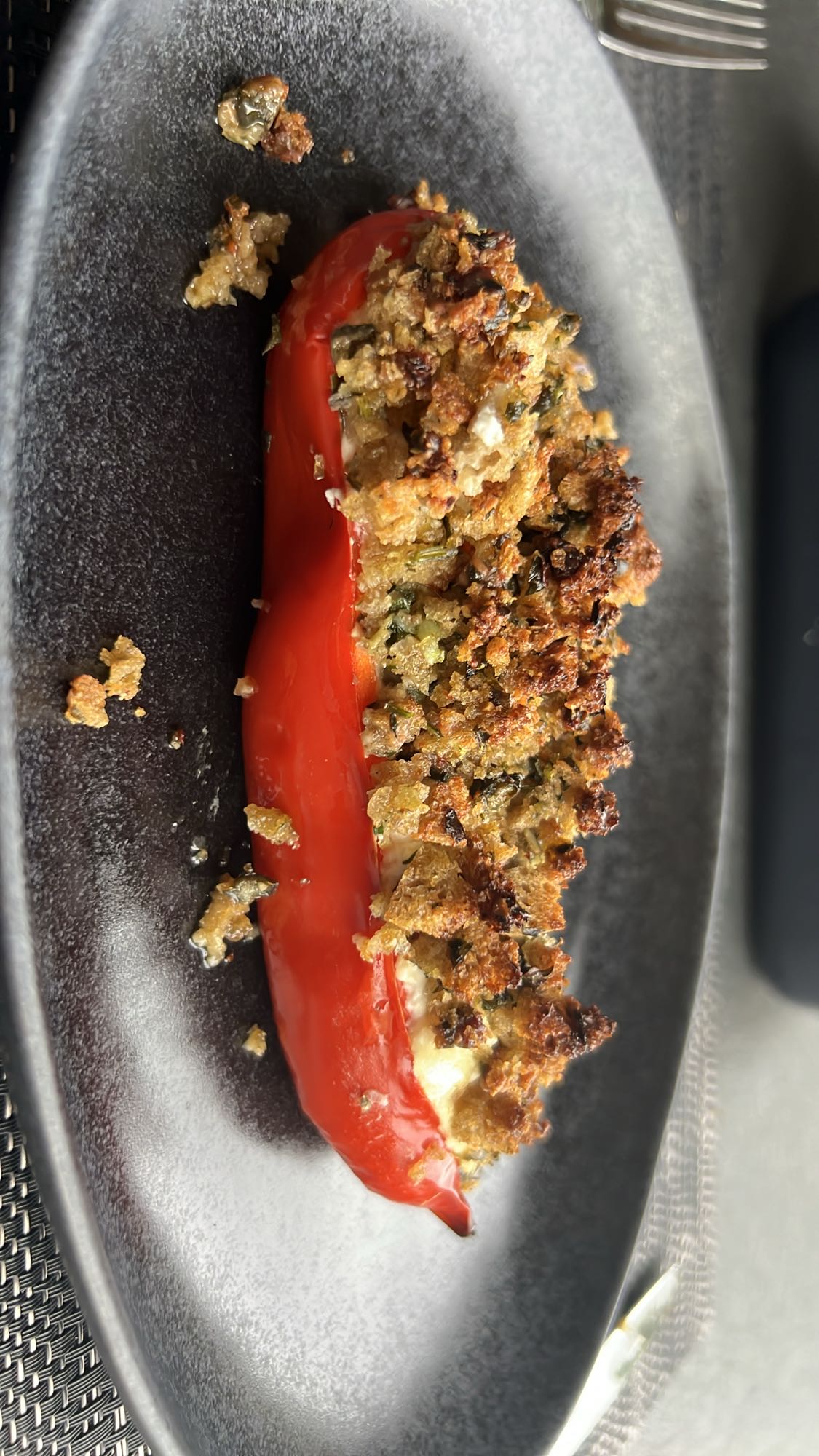 Gefüllte Paprika mit Ricotta und Parmesan