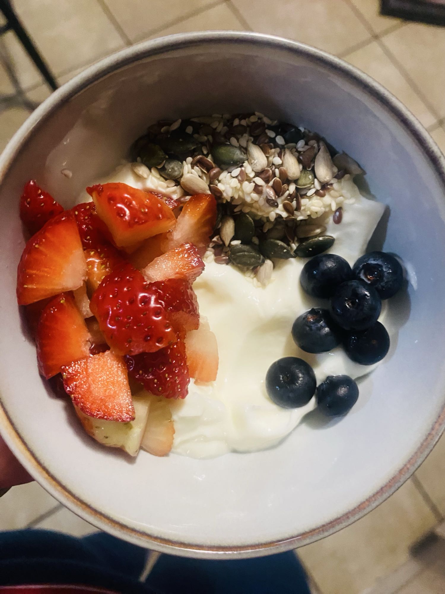 Yogurt Berry Seed Bowl